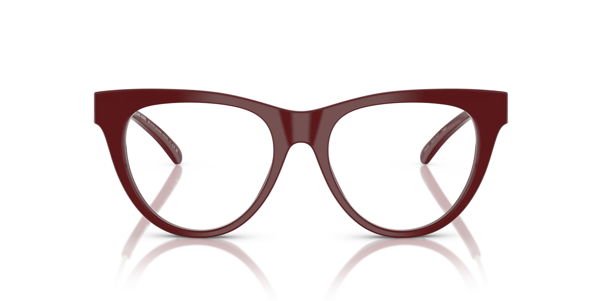 Michael Kors MK4137 OCEAN DRIVE 4004 Montature da vista Acetato Rosso Cat Eye Normale - immagine 3