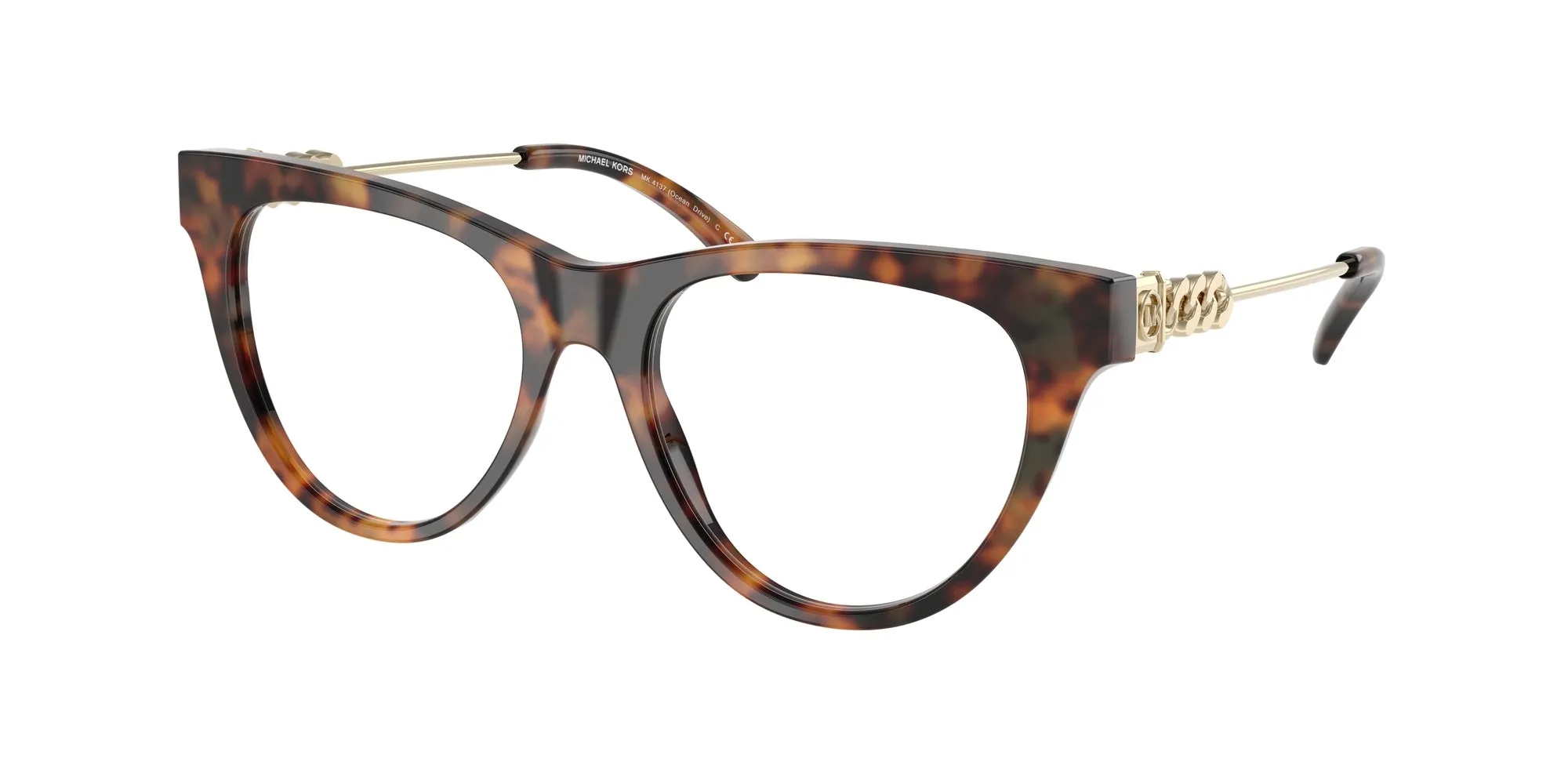 Michael Kors MK4137 OCEAN DRIVE 3904 Montature da vista Acetato Tartaruga Cat Eye Normale - immagine 1