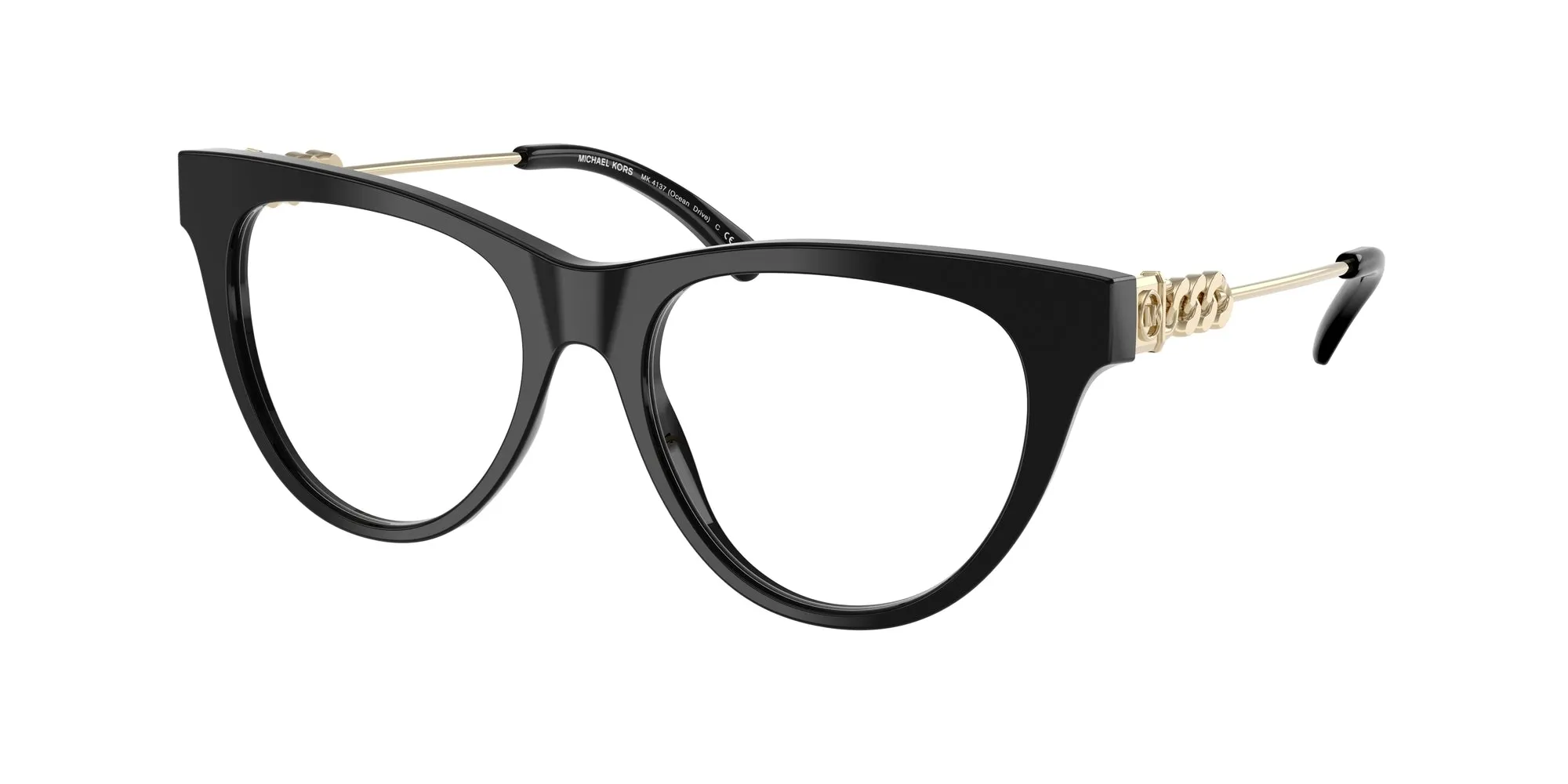 Michael Kors MK4137 OCEAN DRIVE 3005 Montature da vista Acetato Nero Cat Eye Normale - immagine 1