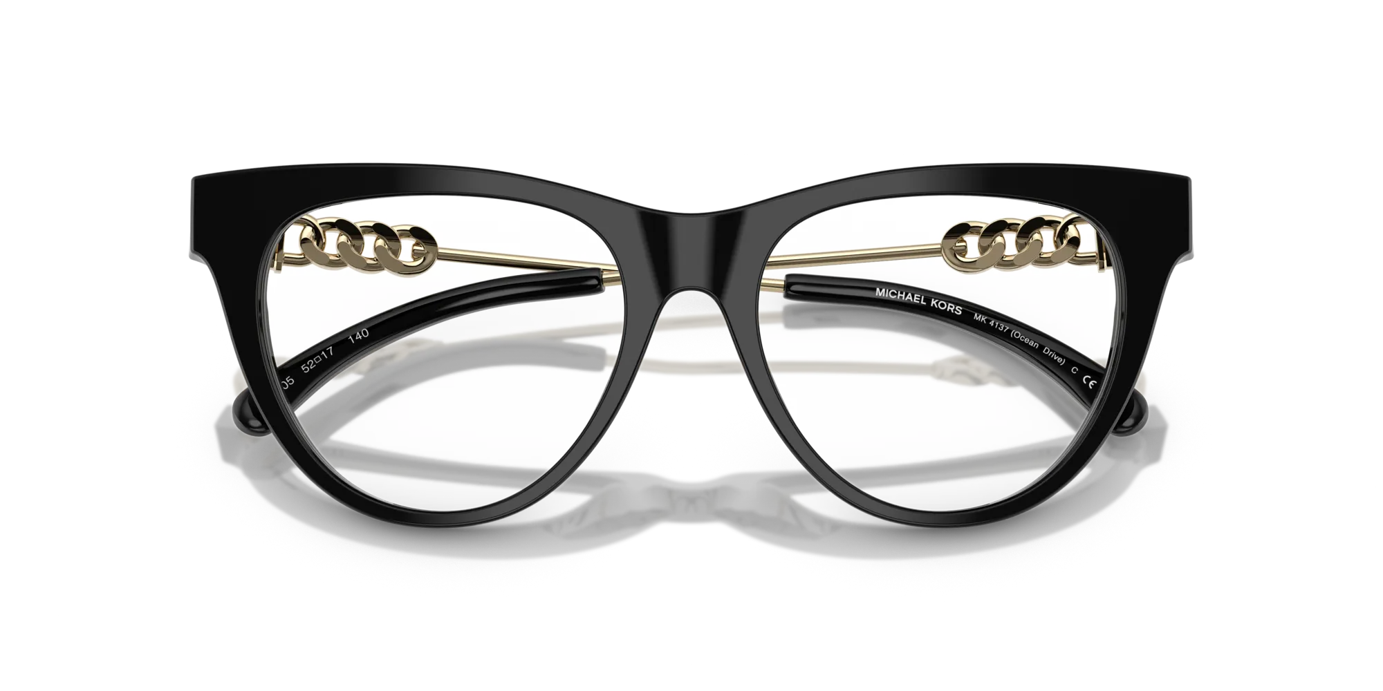 Michael Kors MK4137 OCEAN DRIVE 3005 Montature da vista Acetato Nero Cat Eye Normale - immagine 2