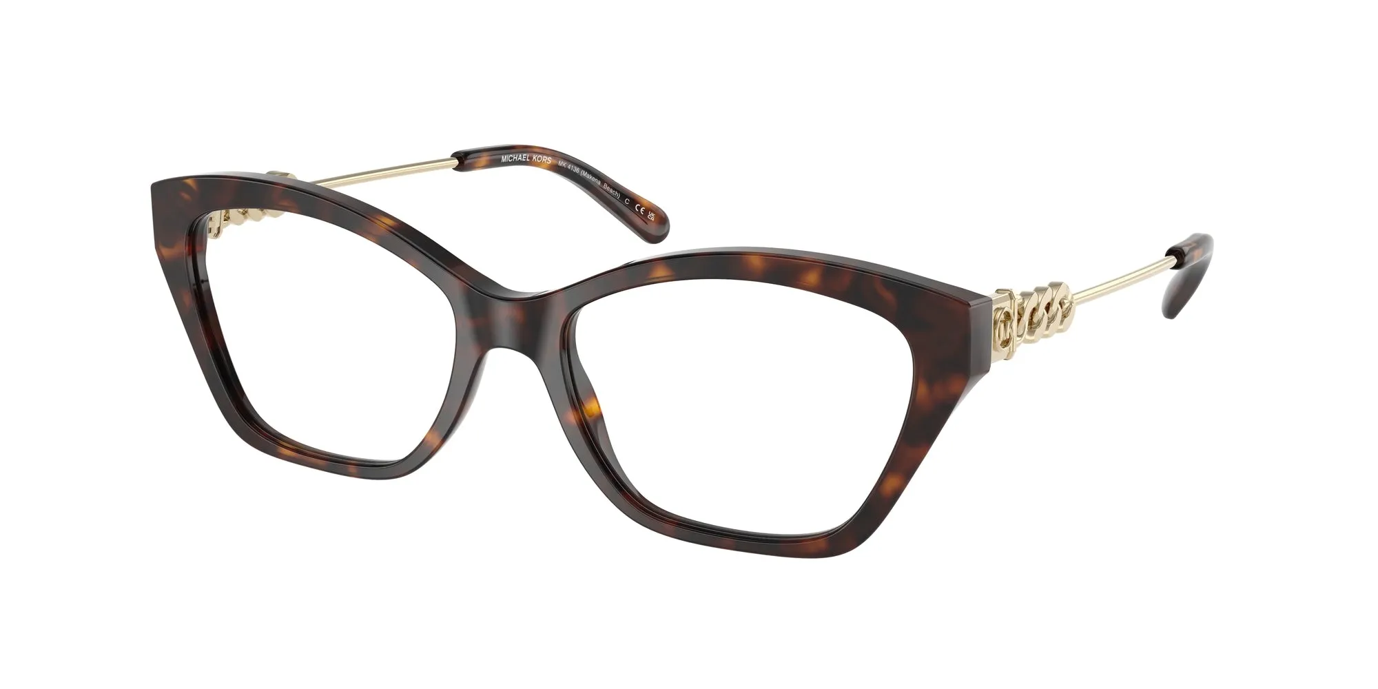 Michael Kors MK4136 MAKENA BEACH 3006 Montature da vista Acetato Tartaruga Squadrata Normale - immagine 1