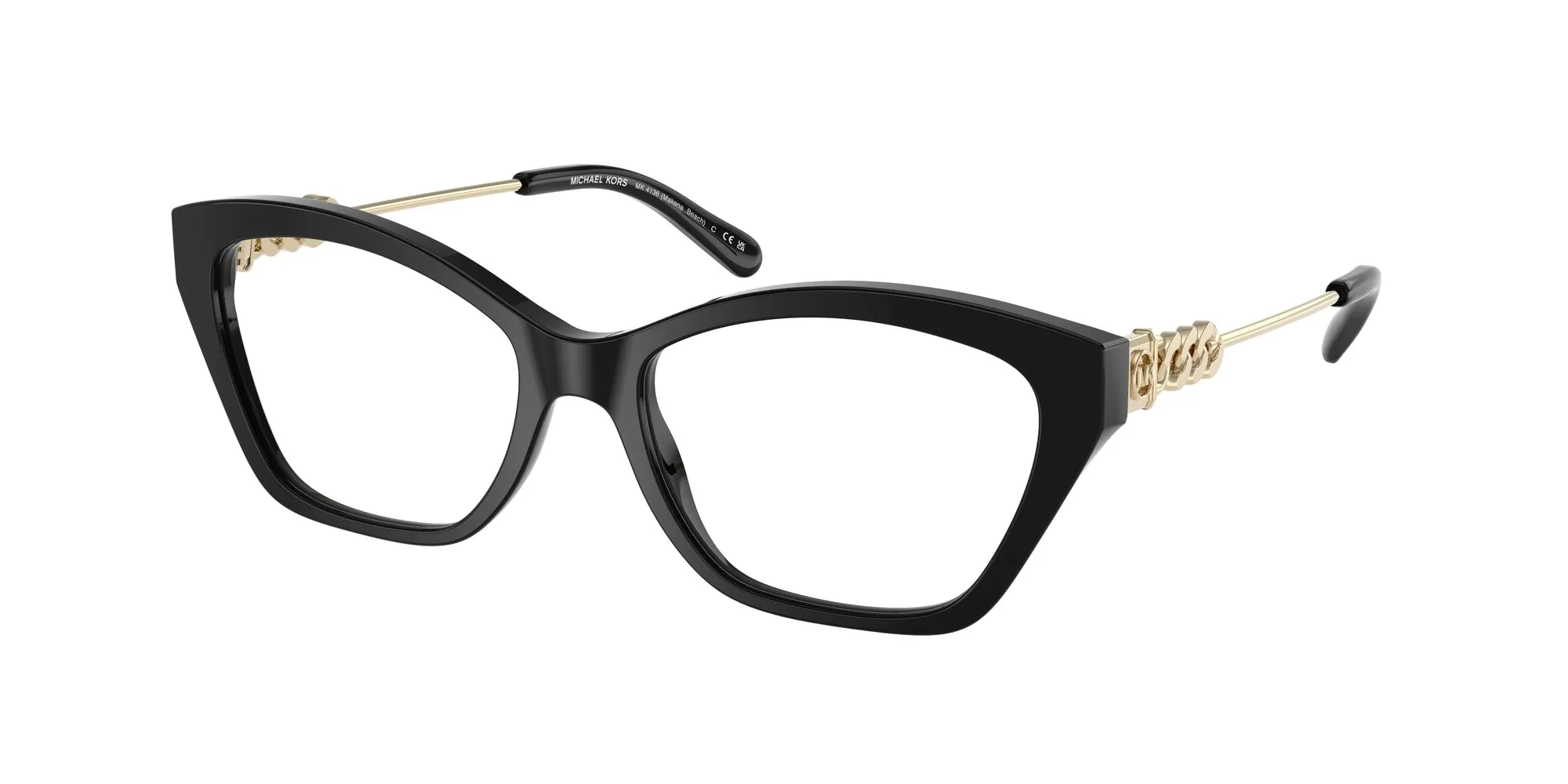 Michael Kors MK4136 MAKENA BEACH 3005 Montature da vista Acetato Nero Squadrata Normale - immagine 1