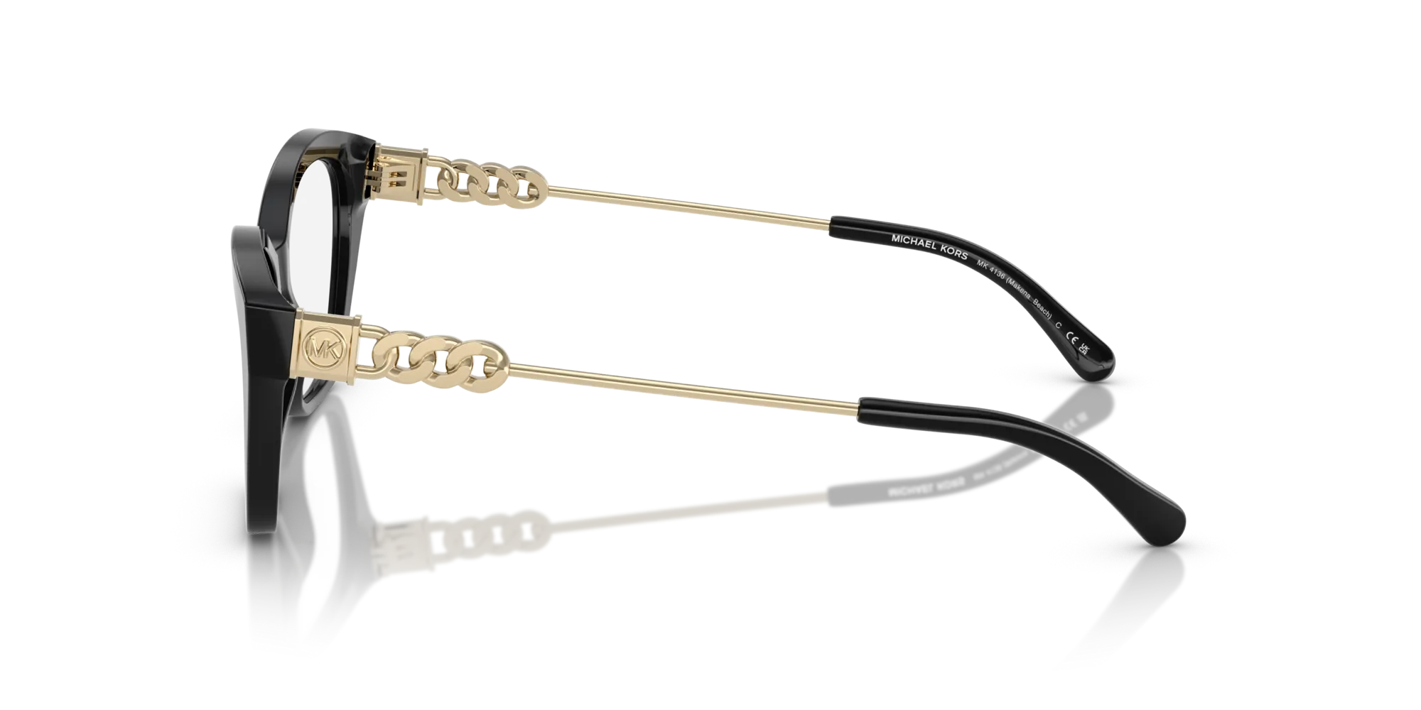 Michael Kors MK4136 MAKENA BEACH 3005 Montature da vista Acetato Nero Squadrata Normale - immagine 4