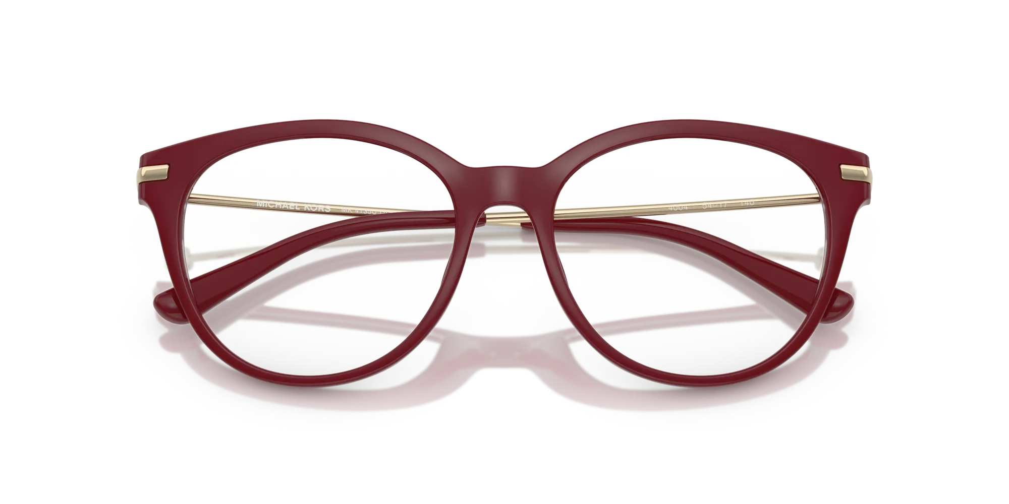 Michael Kors MK4135U TORTOLA 4004 Montature da vista Iniettato Rosso Rotonda Normale - immagine 2