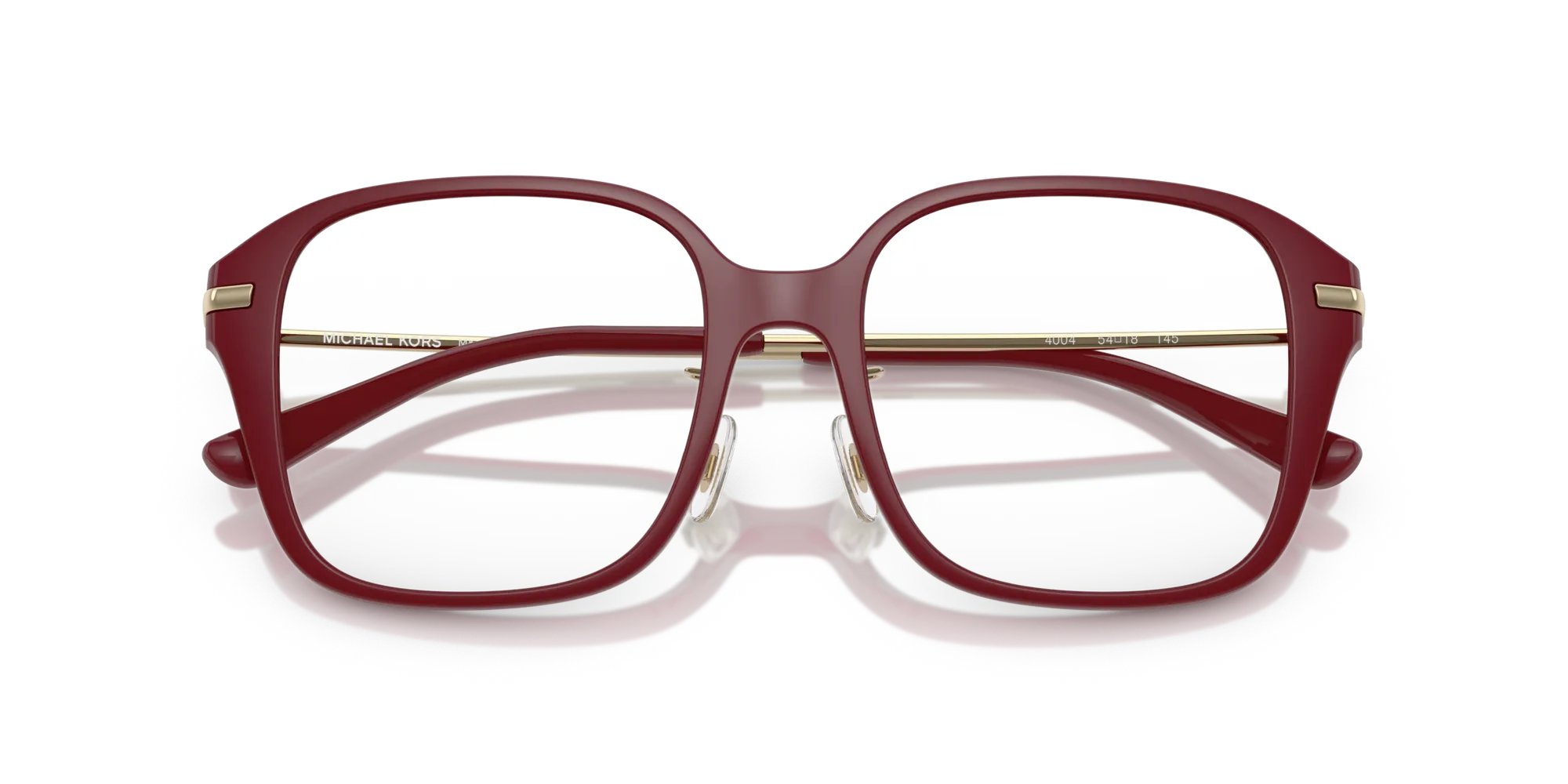 Michael Kors MK4131D HANGZHOU 4004 Montature da vista Iniettato Rosso Trasparente Squadrata Normale - immagine 2