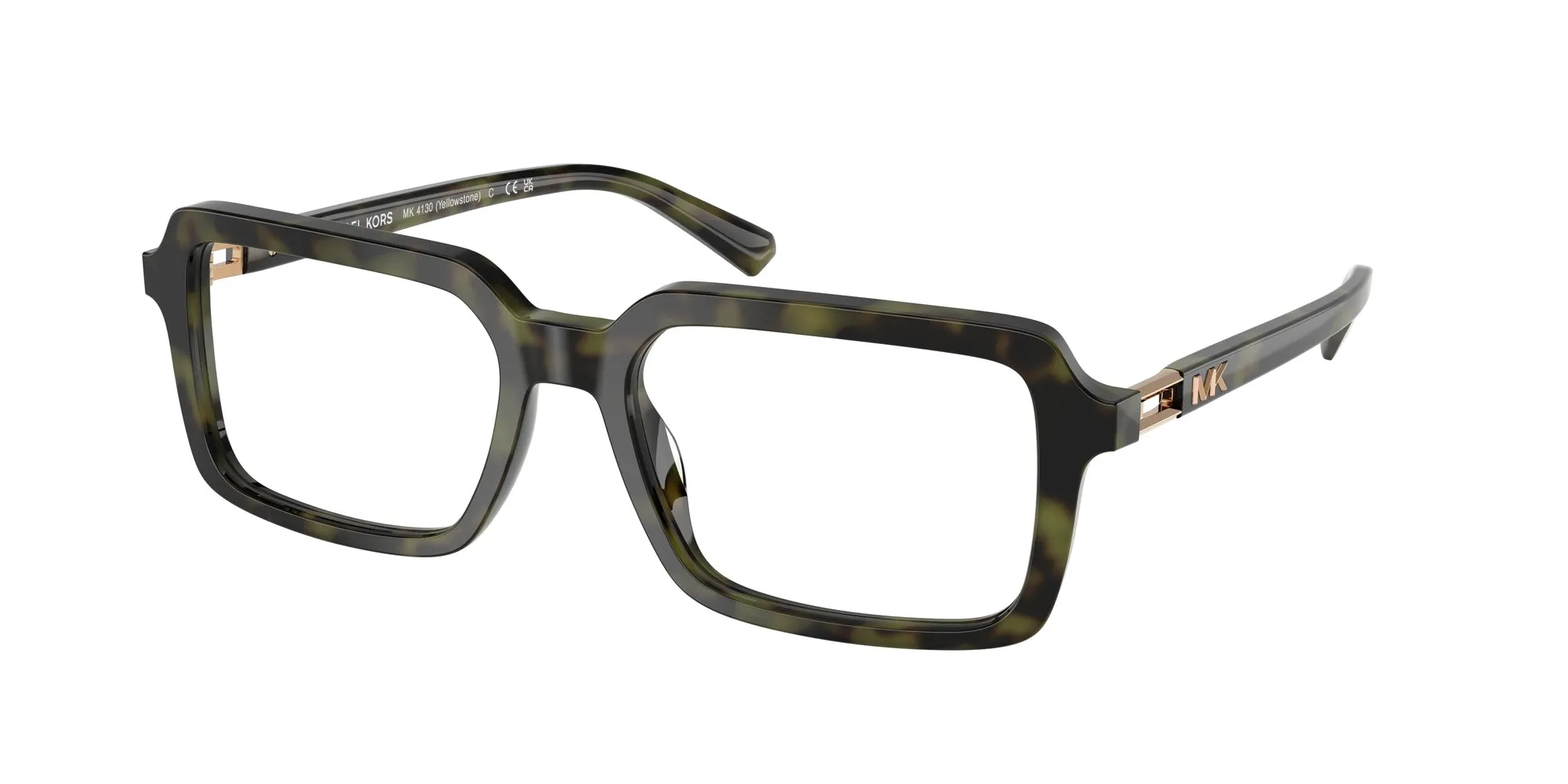 Michael Kors MK4130 YELLOWSTONE 3943 Montature da vista Acetato Verde Squadrata Normale - immagine 1
