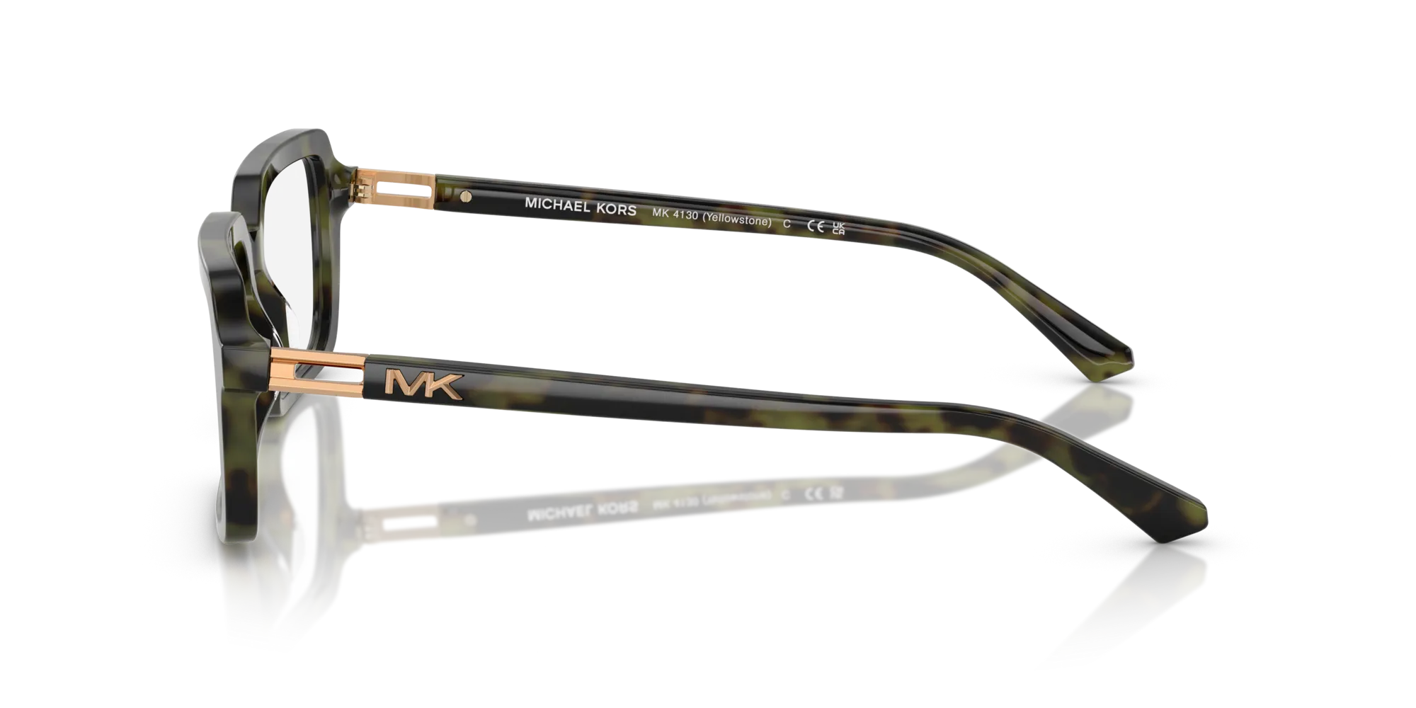 Michael Kors MK4130 YELLOWSTONE 3943 Montature da vista Acetato Verde Squadrata Normale - immagine 4