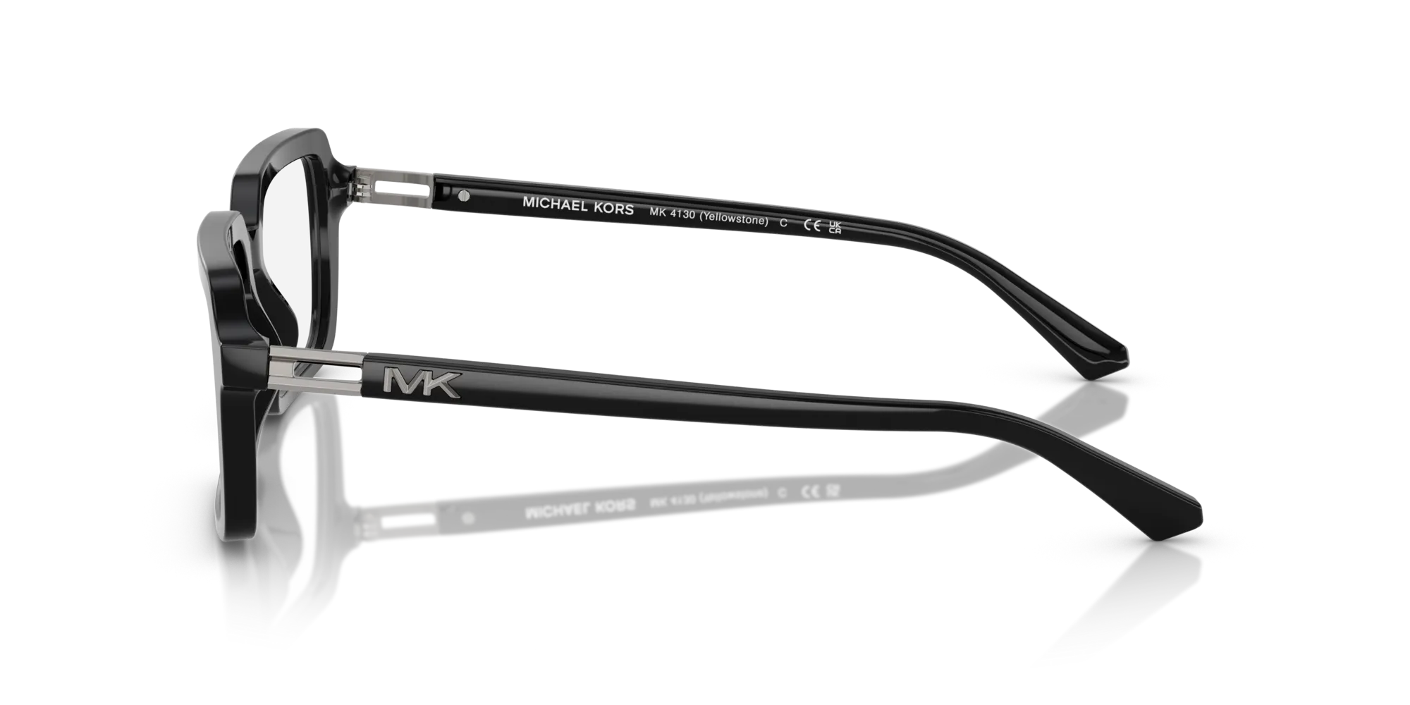Michael Kors MK4130 YELLOWSTONE 3005 Montature da vista Acetato Nero Squadrata Normale - immagine 4