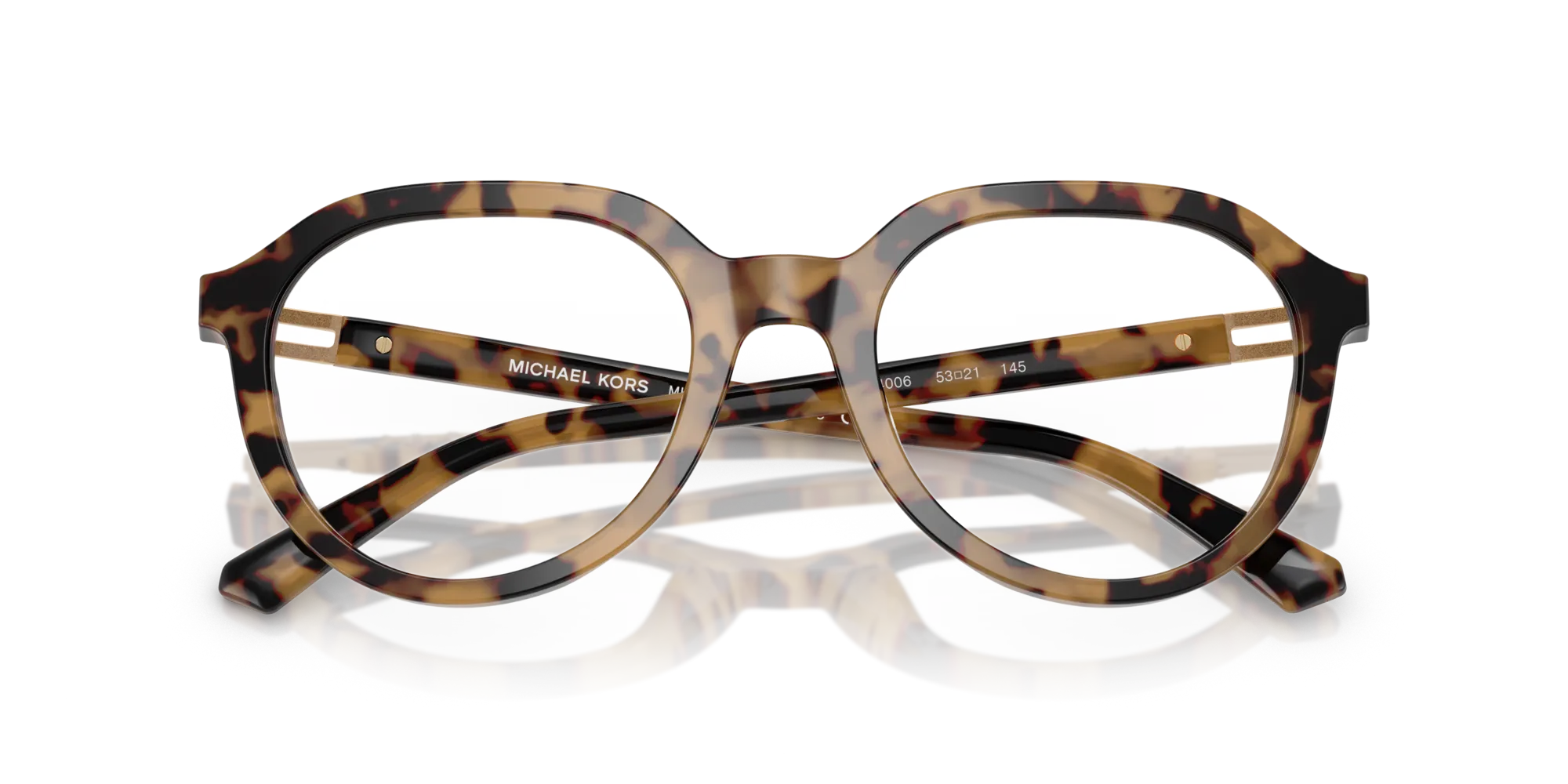 Michael Kors MK4129 REDWOOD 4006 Montature da vista Acetato Tartaruga Rotonda Normale - immagine 2