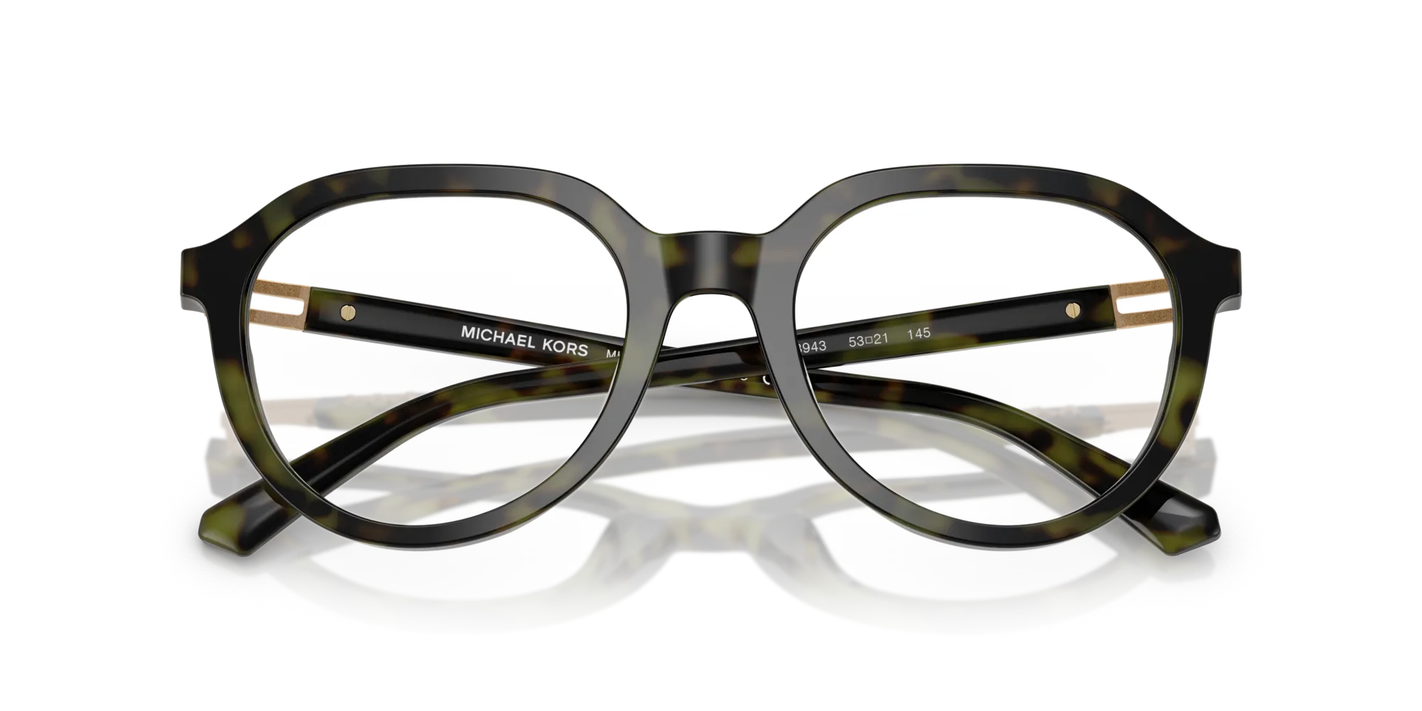 Michael Kors MK4129 REDWOOD 3943 Montature da vista Acetato Verde Rotonda Normale - immagine 2