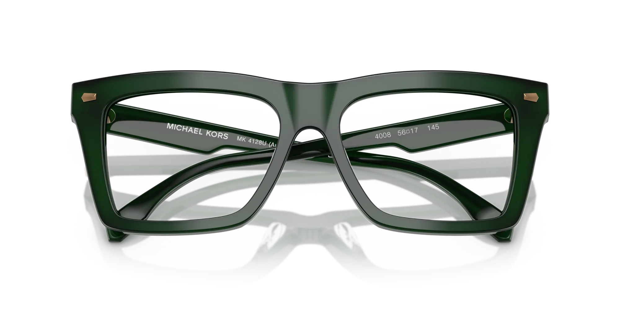 Michael Kors MK4128U AUGUSTA 4008 Montature da vista Acetato Verde Squadrata Normale - immagine 2