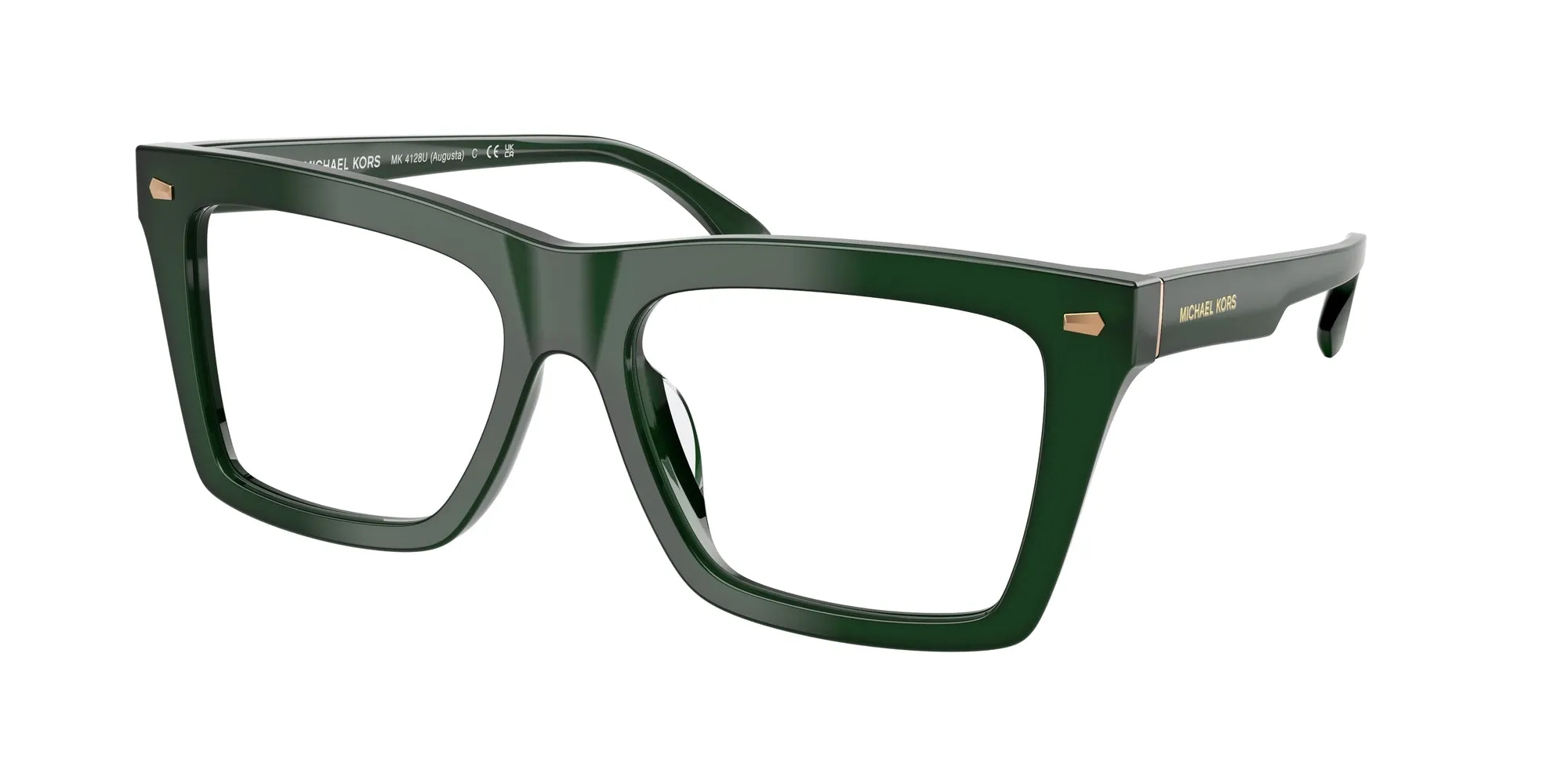 Michael Kors MK4128U AUGUSTA 4008 Montature da vista Acetato Verde Squadrata Normale - immagine 1