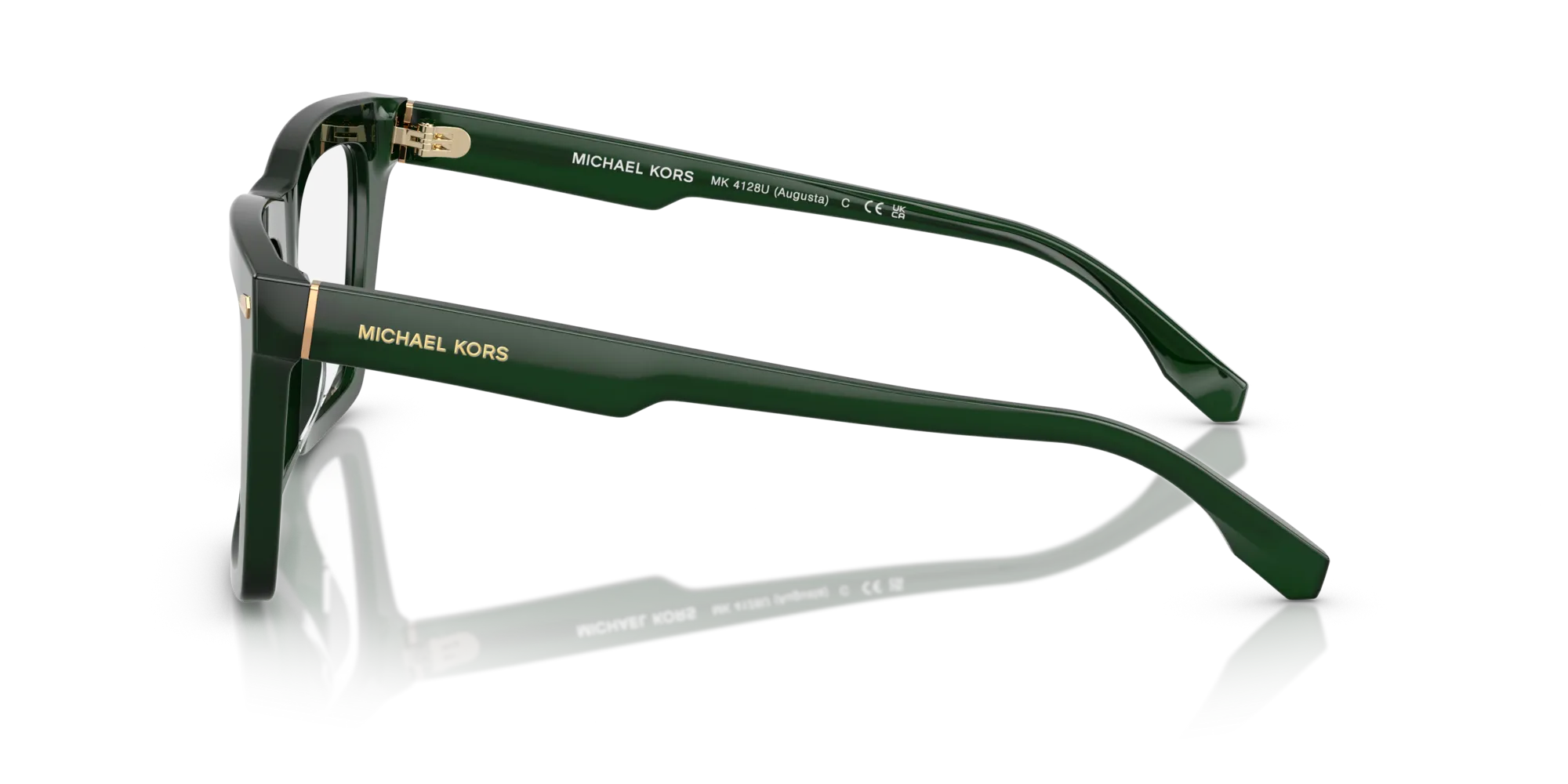 Michael Kors MK4128U AUGUSTA 4008 Montature da vista Acetato Verde Squadrata Normale - immagine 4