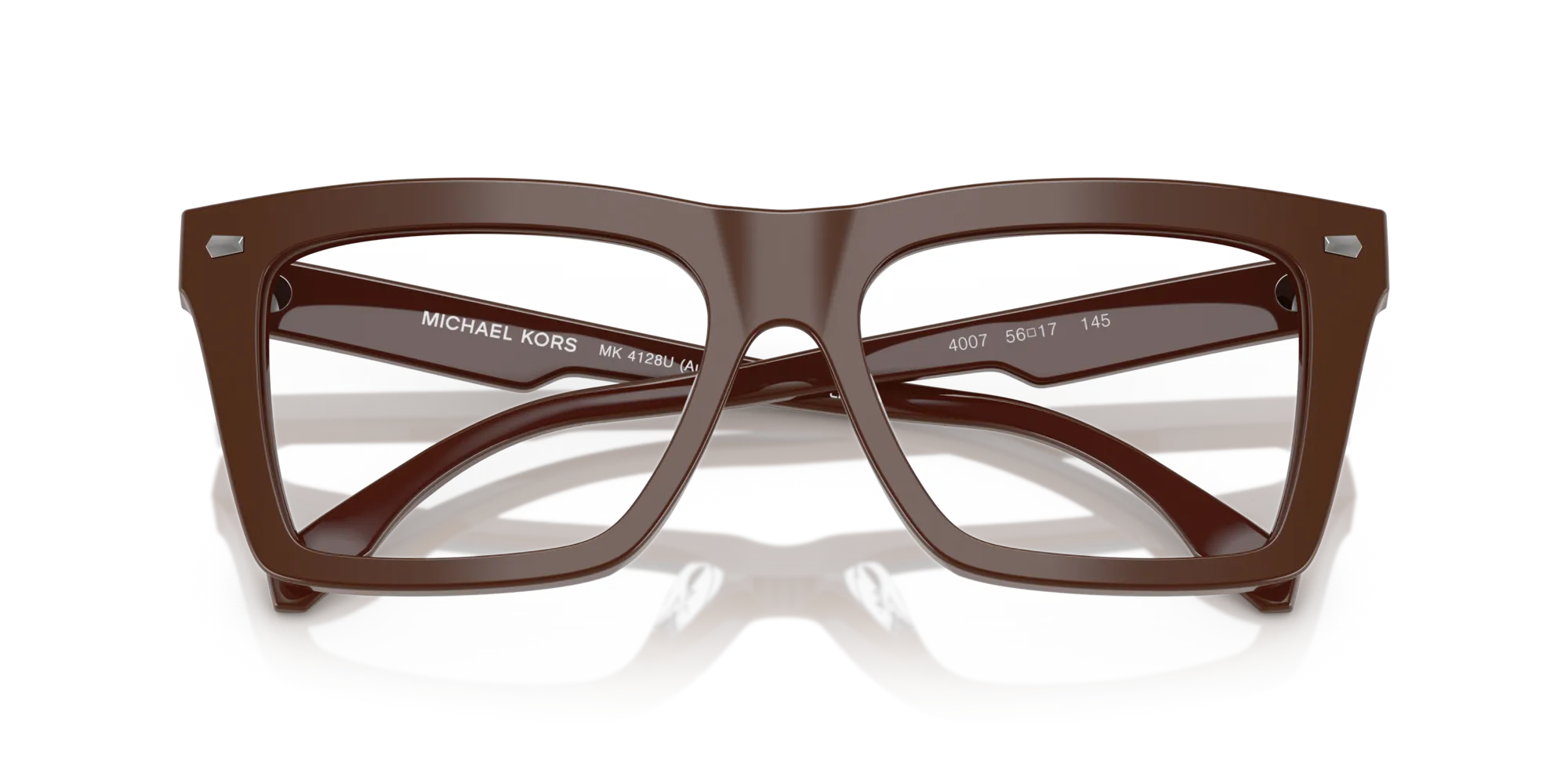 Michael Kors MK4128U AUGUSTA 4007 Montature da vista Acetato Marrone Squadrata Normale - immagine 2
