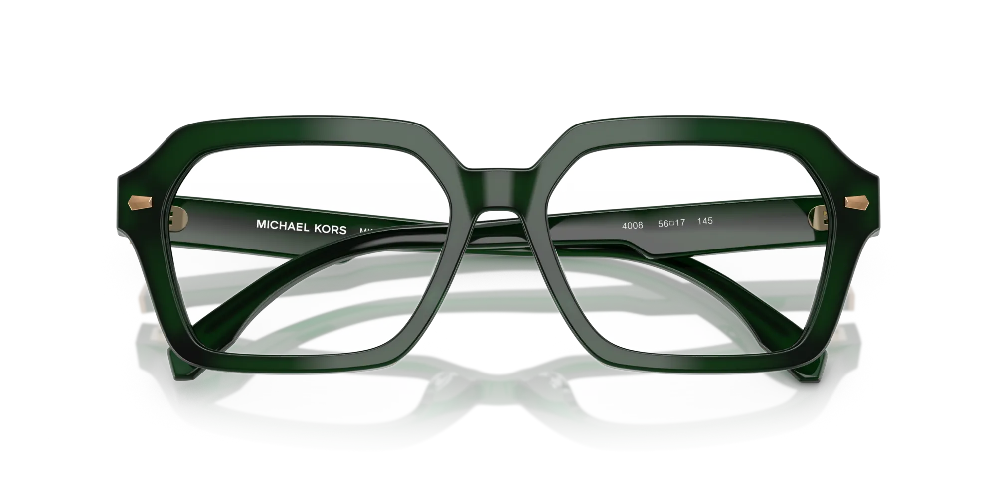 Michael Kors MK4127 KINLOCH 4008 Montature da vista Acetato Verde Trasparente Squadrata Normale - immagine 2
