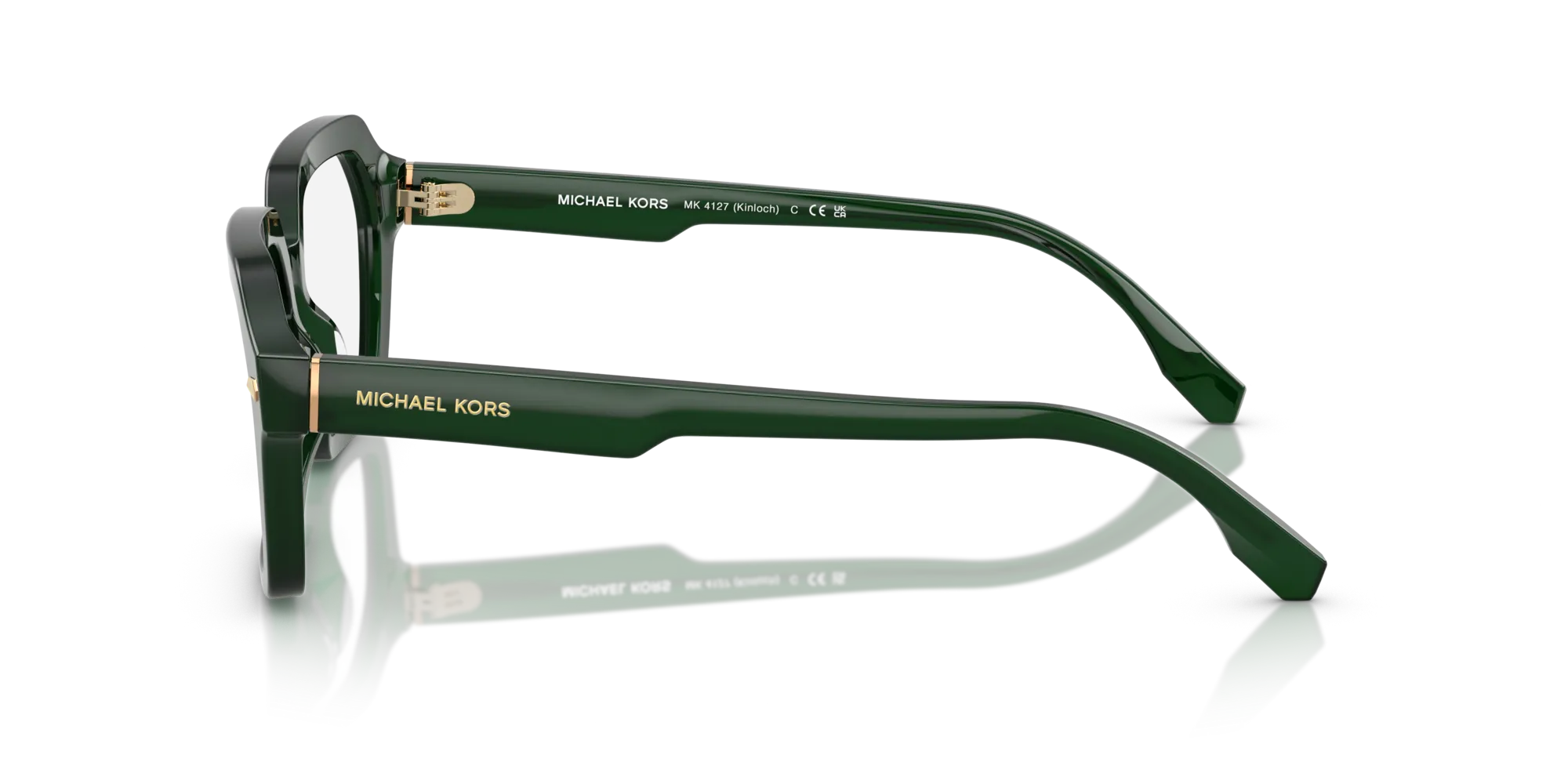 Michael Kors MK4127 KINLOCH 4008 Montature da vista Acetato Verde Trasparente Squadrata Normale - immagine 4