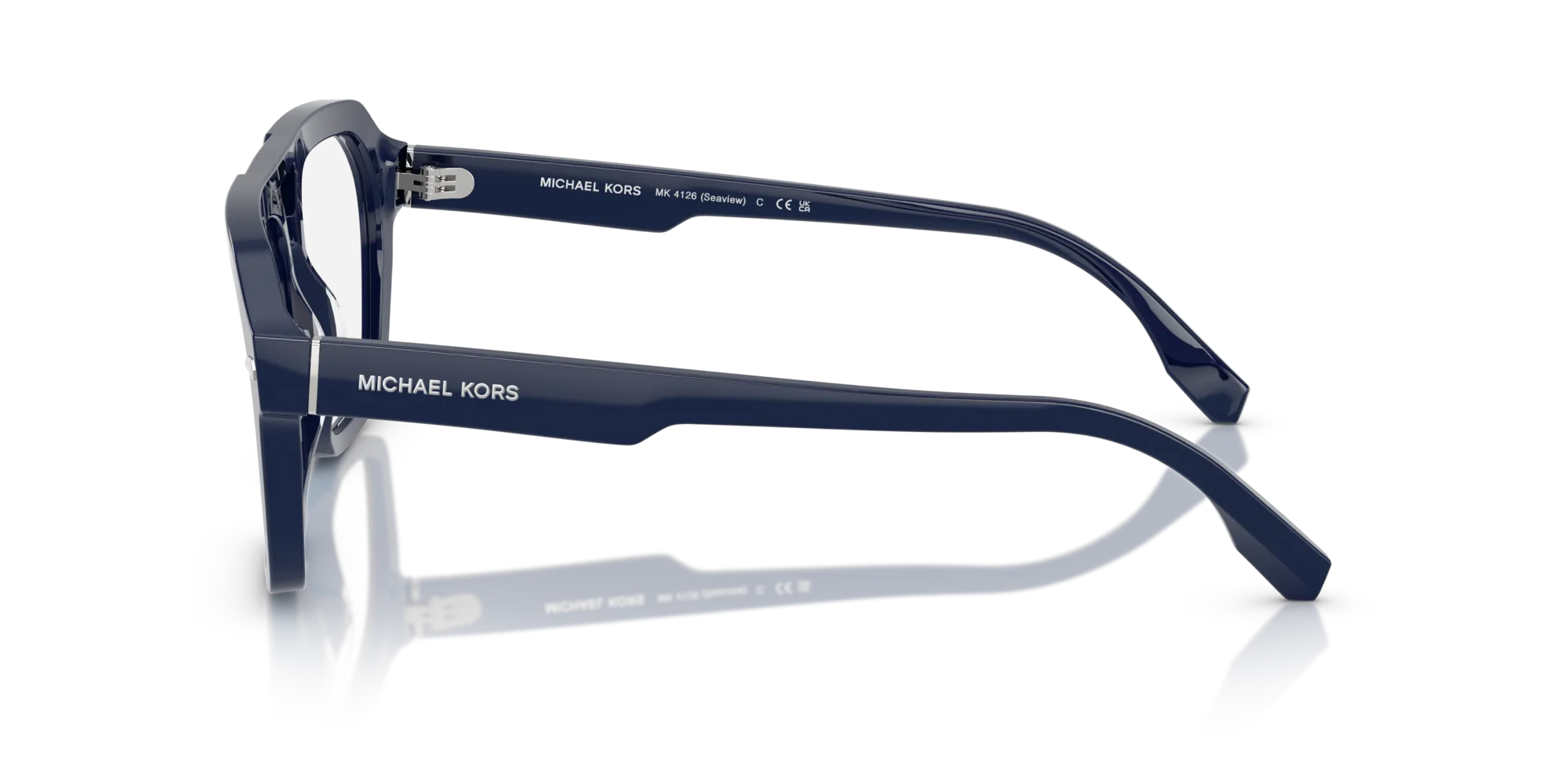 Michael Kors MK4126 SEAVIEW 4009 Montature da vista Acetato Blu Trasparente Pilot Normale - immagine 4