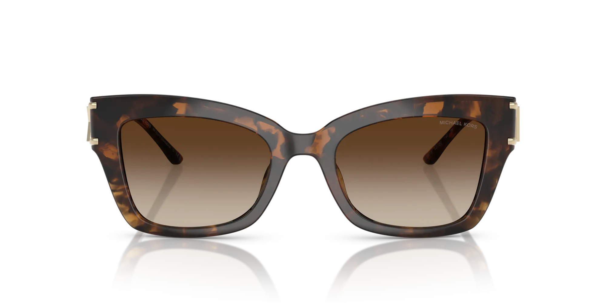Michael Kors MK2237U CANTABRIA 300613 Occhiali da sole Iniettato Tartaruga Marrone Farfalla Normale Sfumato - immagine 3