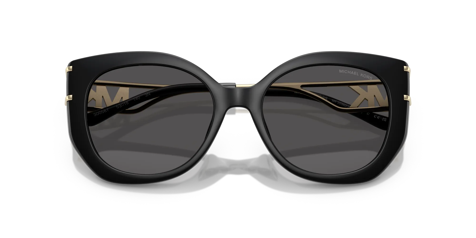 Michael Kors MK2236U ALICANTE 300587 Occhiali da sole Iniettato Nero Grigio Geometrica Normale - immagine 2