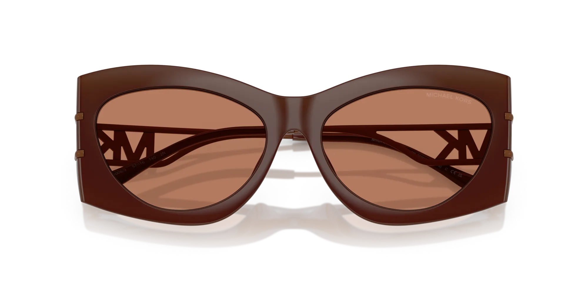 Michael Kors MK2235U NAVARRA 4008/3 Occhiali da sole Iniettato Marrone Geometrica Normale - immagine 2