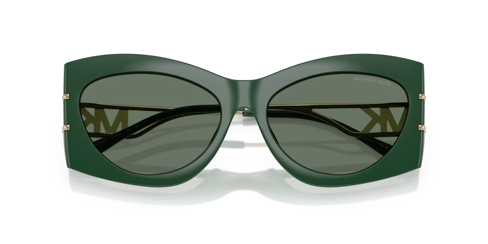 Michael Kors MK2235U NAVARRA 40063H Occhiali da sole Iniettato Verde Verde Geometrica Normale - immagine 2