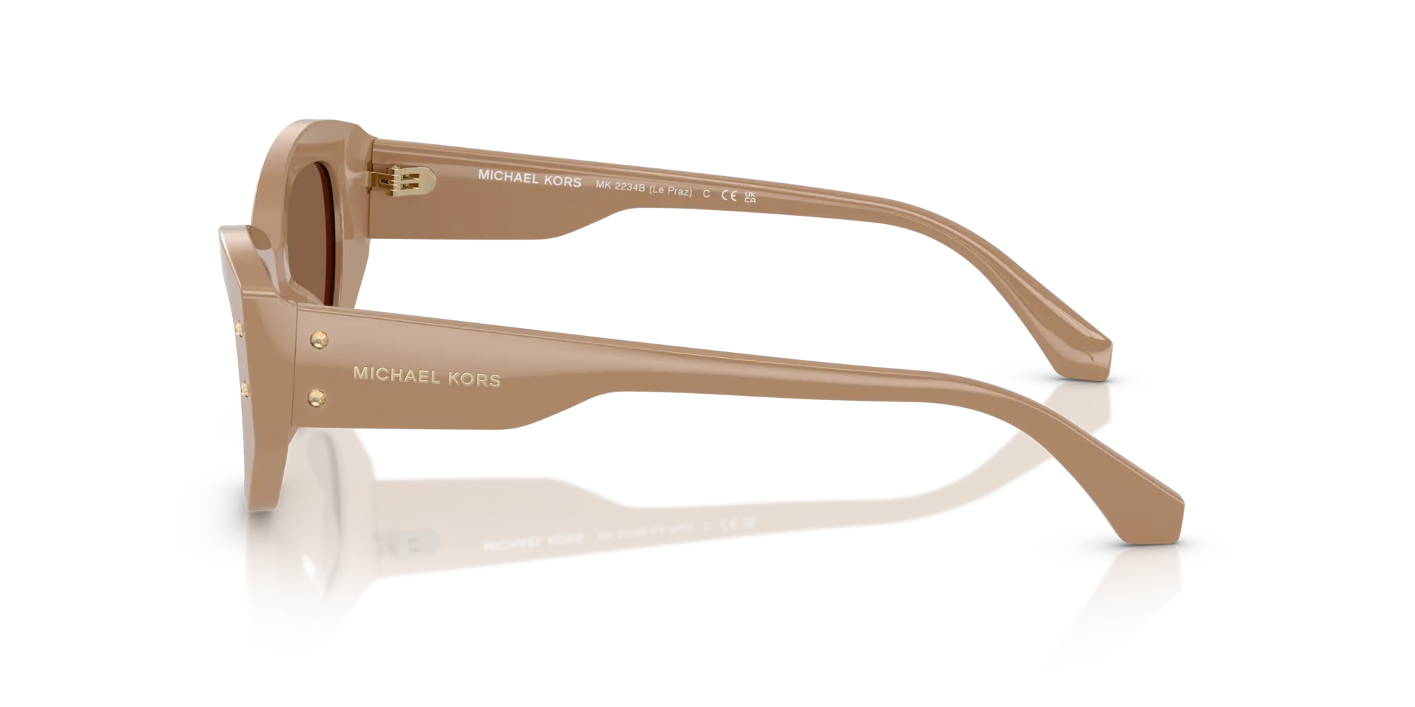 Michael Kors MK2234B LE PRAZ 355573 Occhiali da sole Acetato Marrone Marrone Geometrica Normale - immagine 4