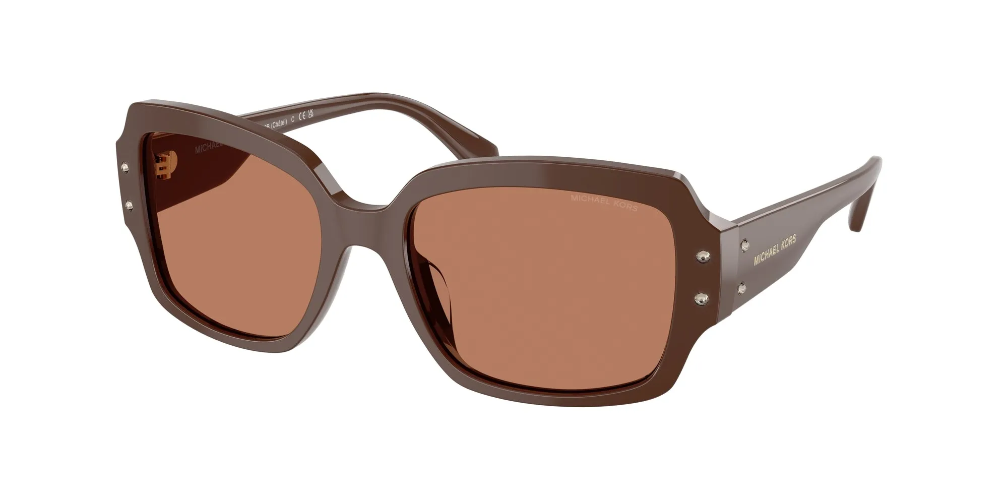 Michael Kors MK2233B CHâTEL 4008/3 Occhiali da sole Acetato Marrone Squadrata Normale - immagine 1