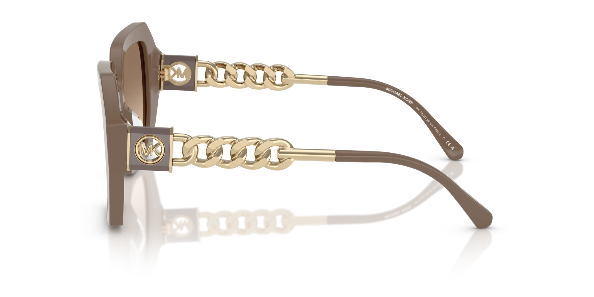 Michael Kors MK2232U SOUTH BEACH 400313 Occhiali da sole Acetato Grigio Squadrata Normale - immagine 4