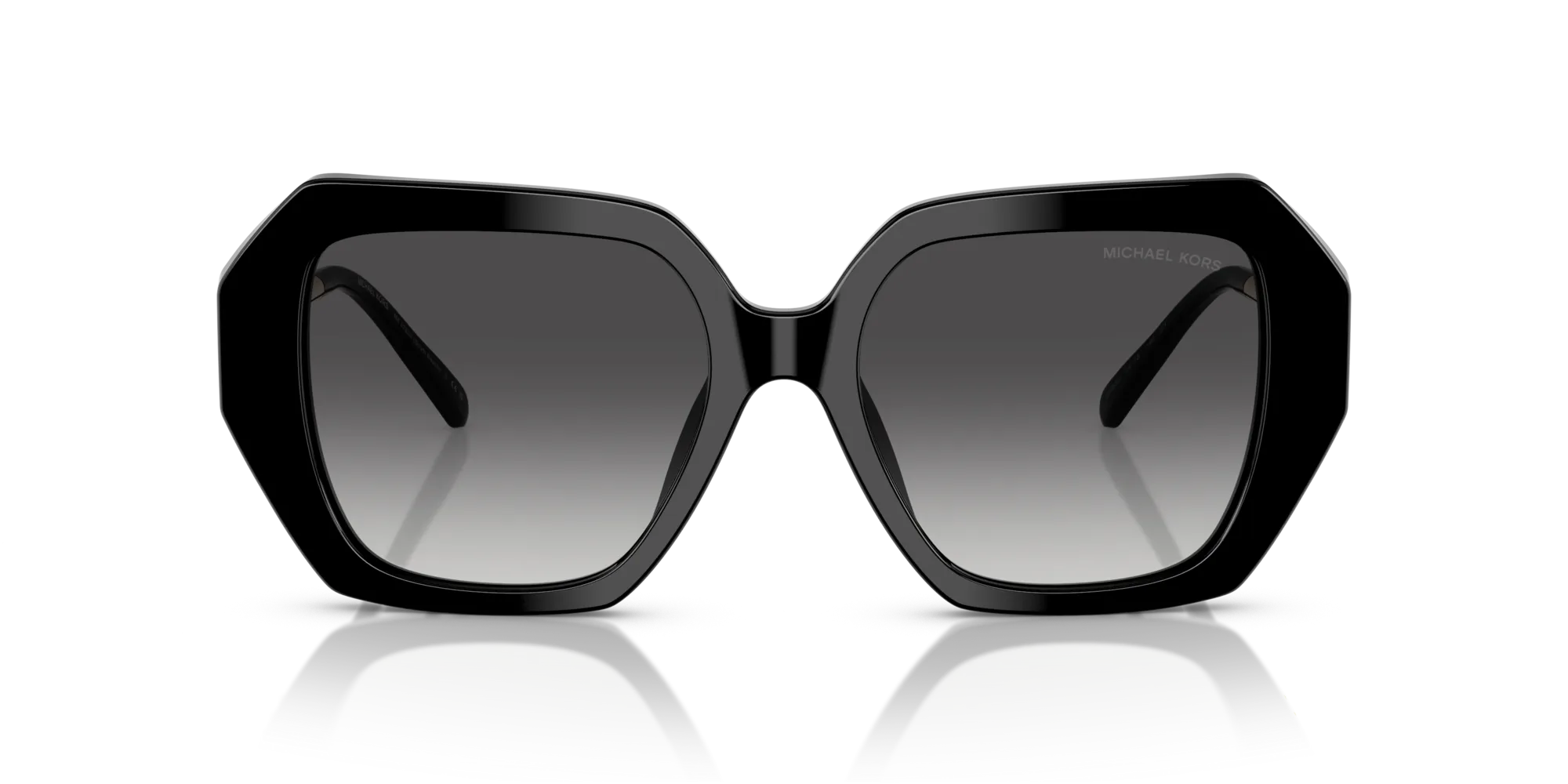 Michael Kors MK2232U SOUTH BEACH 30058G Occhiali da sole Acetato Nero Grigio Squadrata Normale Sfumato - immagine 3