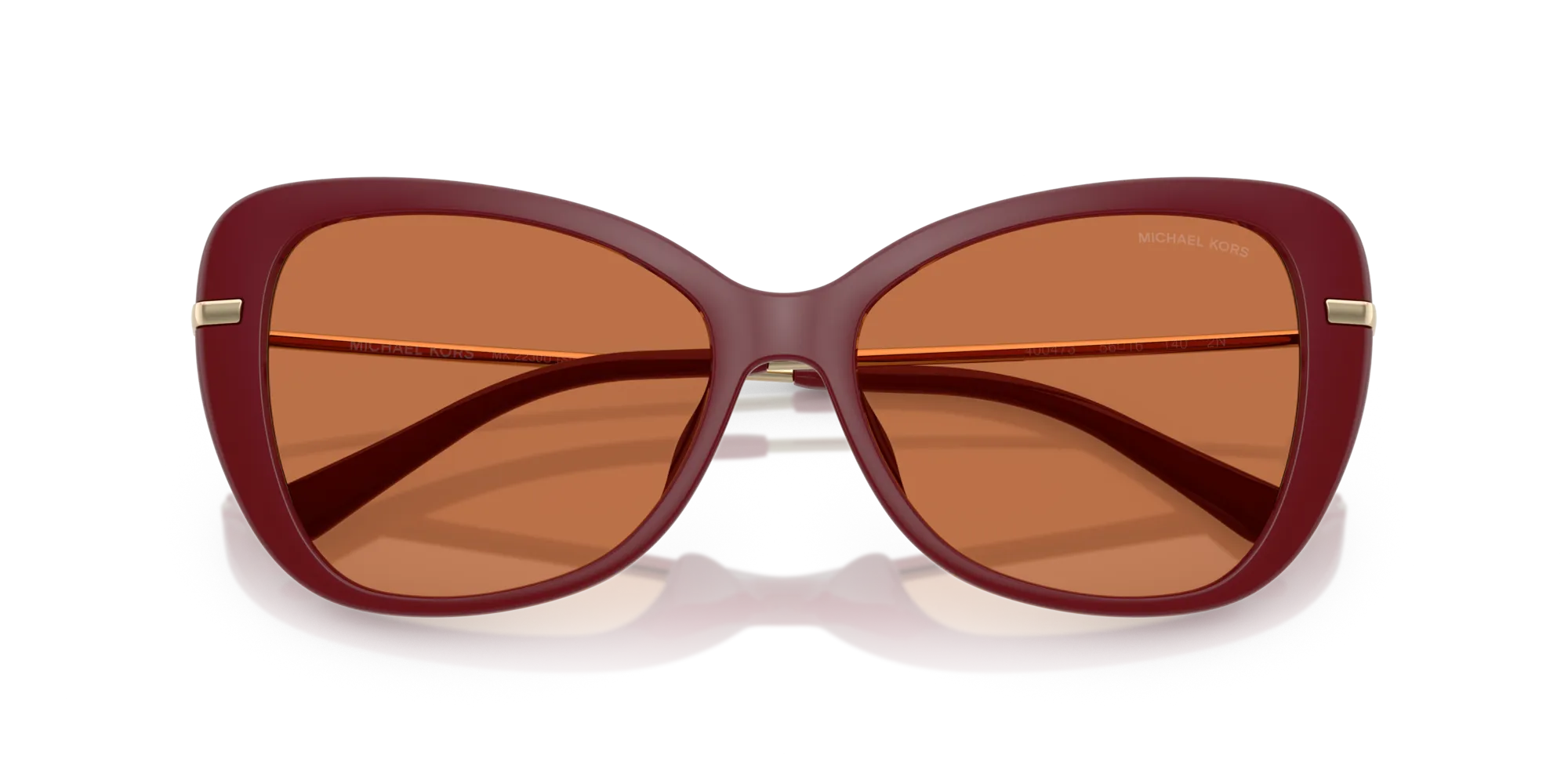 Michael Kors MK2230U SAINT CROIX 400473 Occhiali da sole Iniettato Rosso Farfalla Normale - immagine 2
