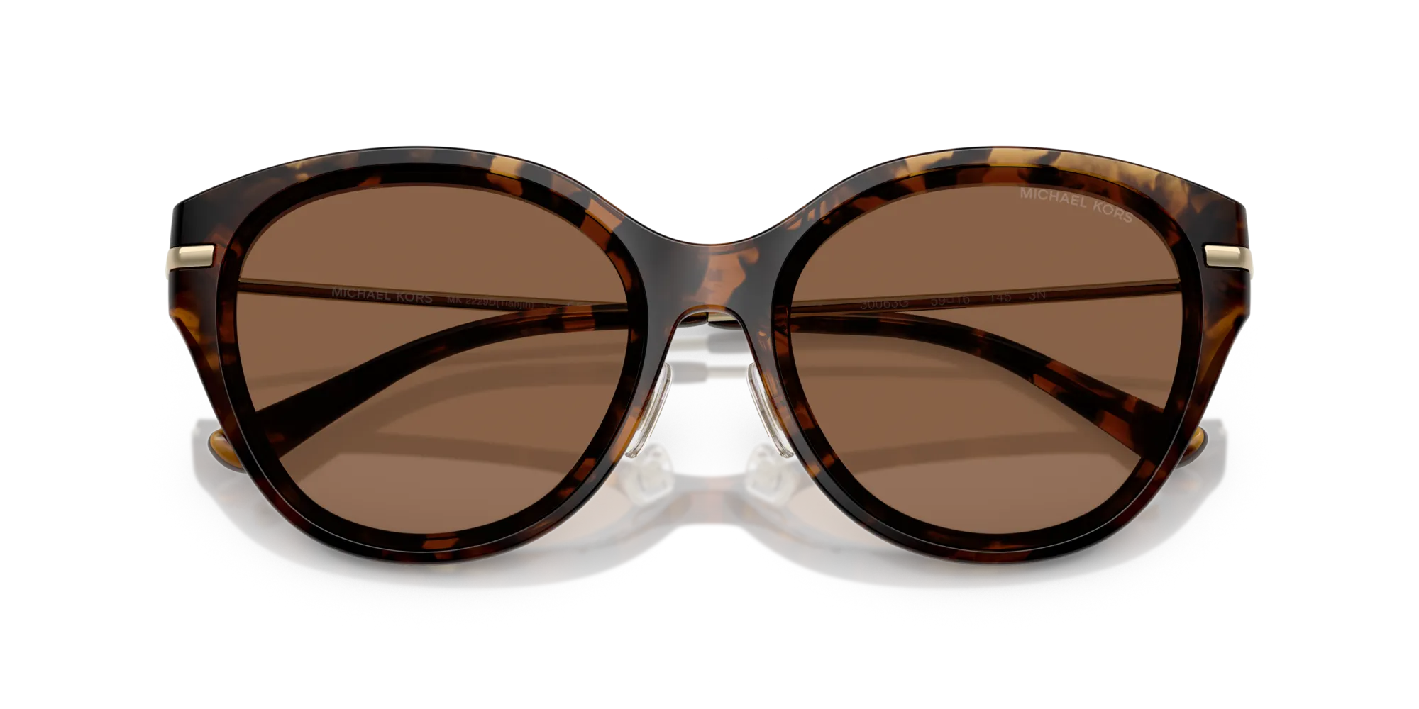 Michael Kors MK2229D TIANJIN 30063G Occhiali da sole Iniettato Tartaruga Cat Eye Normale - immagine 2