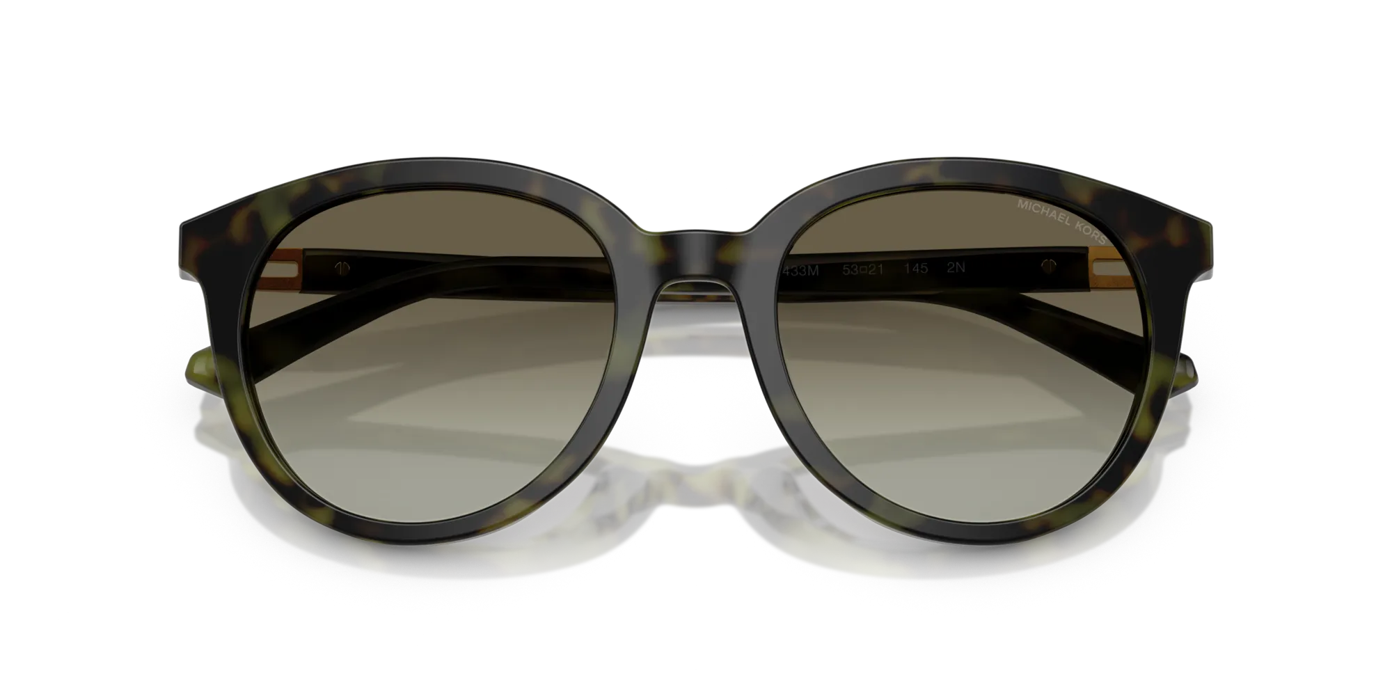 Michael Kors MK2227 BIG BEND 39433M Occhiali da sole Acetato Verde Rotonda Normale Sfumato - immagine 2