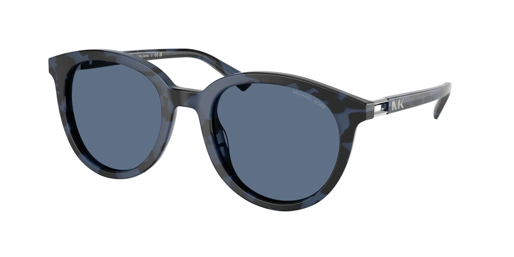 Michael Kors MK2227 BIG BEND 333380 Occhiali da sole Acetato Blu Blu Rotonda Normale - immagine 1