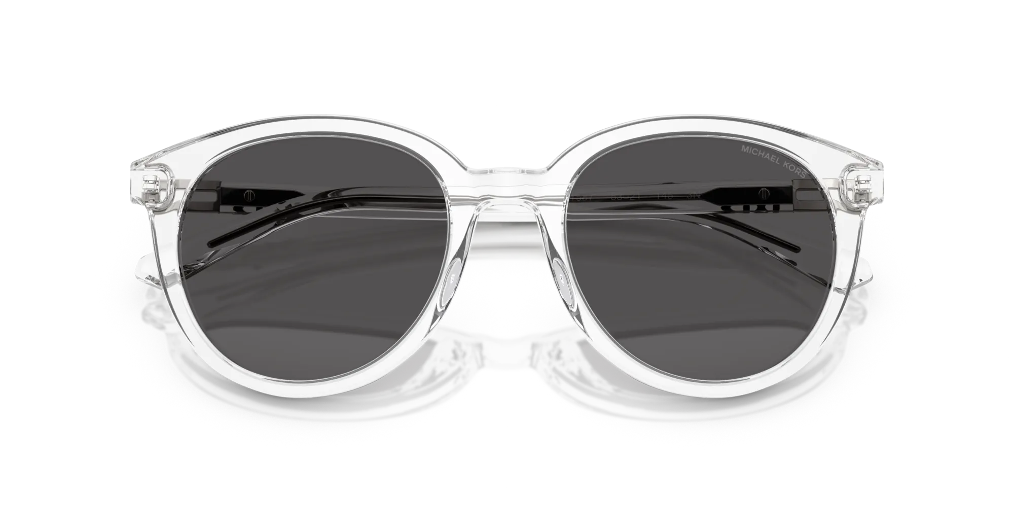 Michael Kors MK2227 BIG BEND 301587 Occhiali da sole Acetato Trasparente Grigio Rotonda Normale - immagine 2