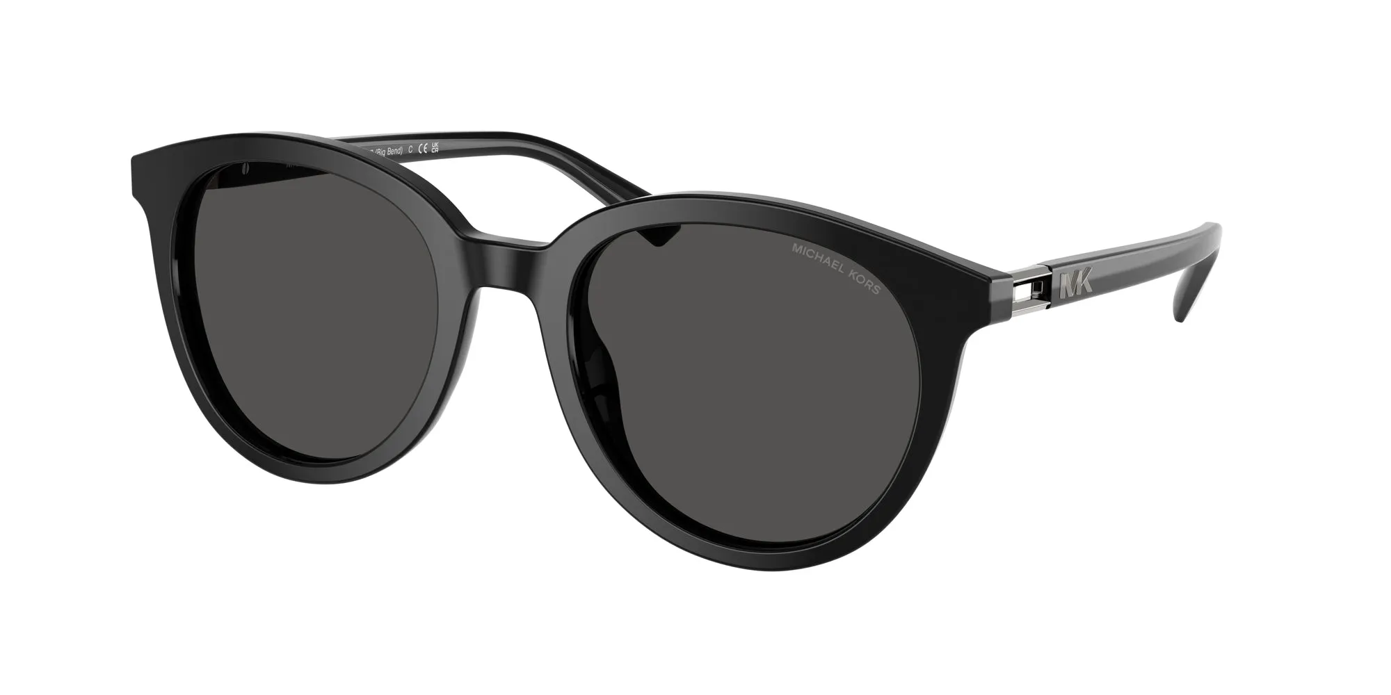 Michael Kors MK2227 BIG BEND 300587 Occhiali da sole Acetato Nero Grigio Rotonda Normale - immagine 1