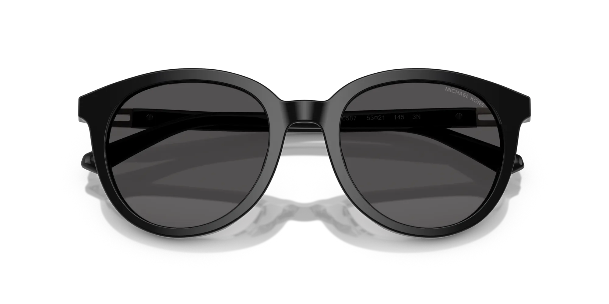 Michael Kors MK2227 BIG BEND 300587 Occhiali da sole Acetato Nero Grigio Rotonda Normale - immagine 2