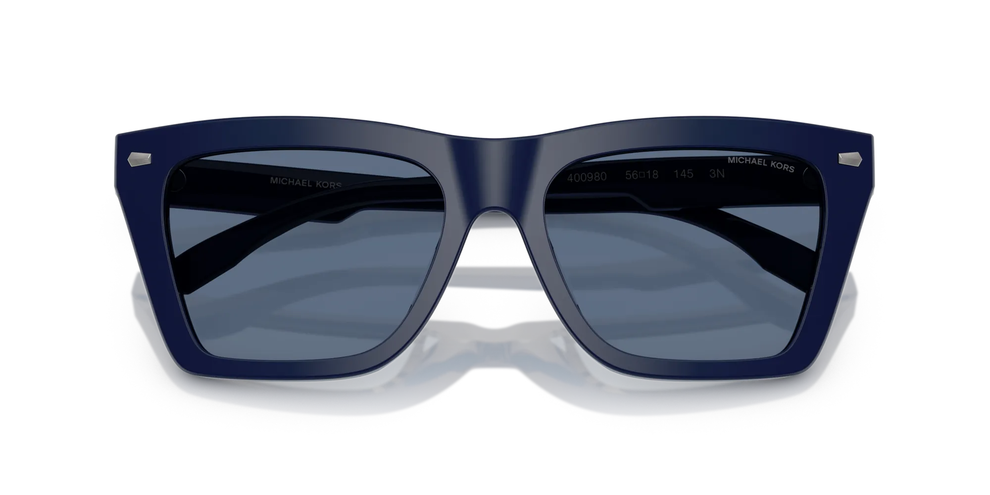 Michael Kors MK2225U PEBBLE BEACH 400980 Occhiali da sole Acetato Blu Blu Squadrata Normale - immagine 2