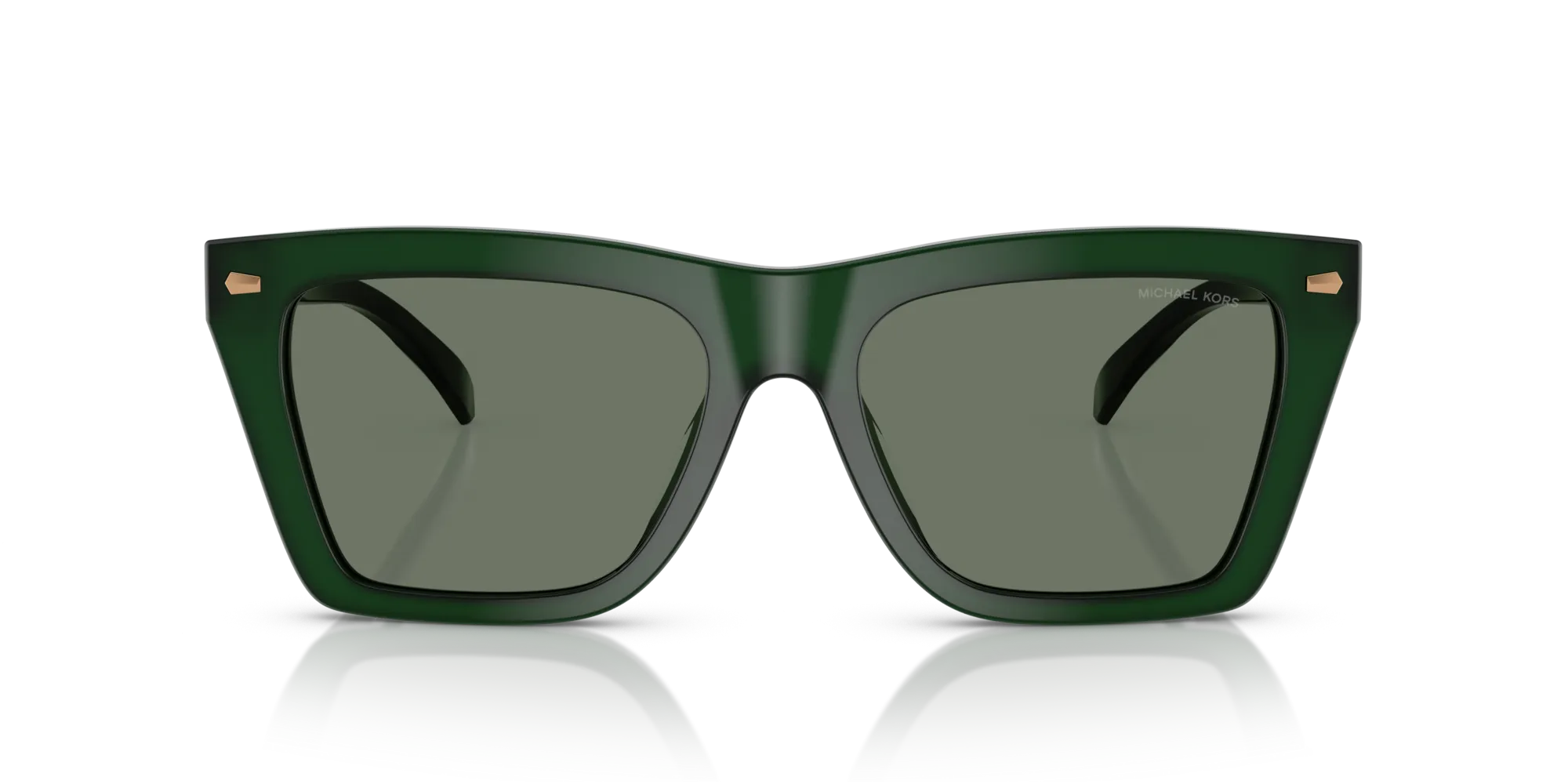 Michael Kors MK2225U PEBBLE BEACH 40083H Occhiali da sole Acetato Verde Verde Squadrata Normale - immagine 3