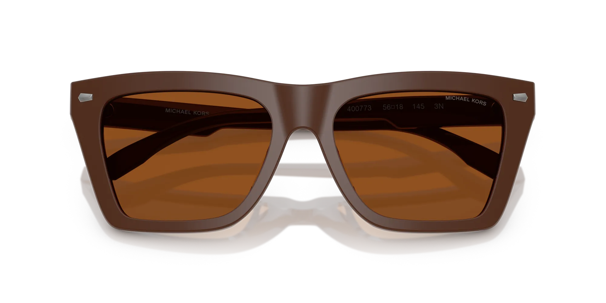 Michael Kors MK2225U PEBBLE BEACH 400773 Occhiali da sole Acetato Marrone Marrone Squadrata Normale - immagine 2