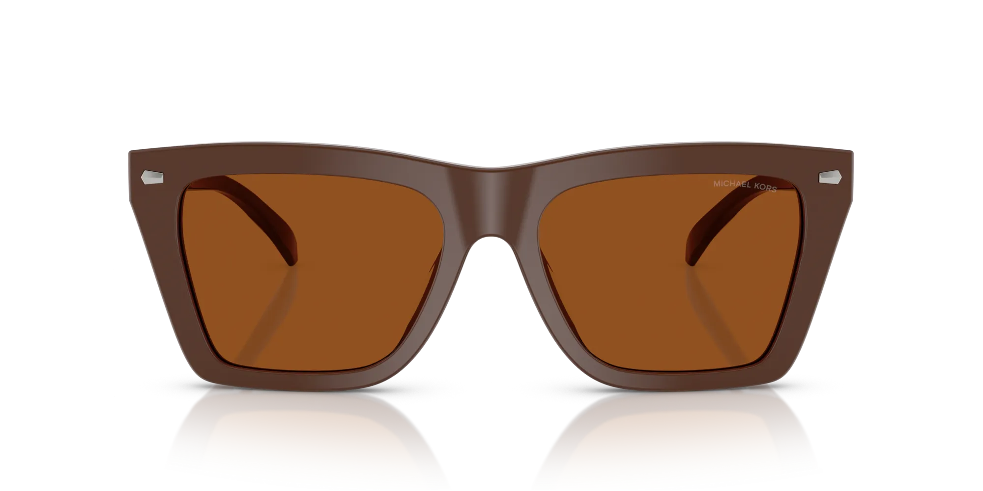 Michael Kors MK2225U PEBBLE BEACH 400773 Occhiali da sole Acetato Marrone Marrone Squadrata Normale - immagine 3