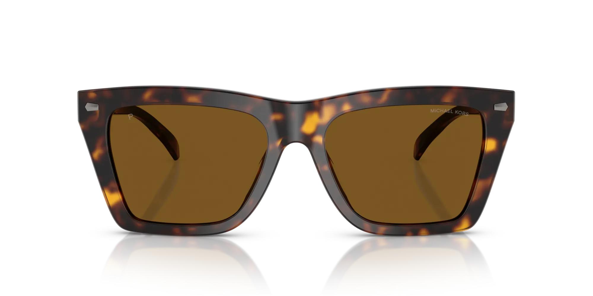 Michael Kors MK2225U PEBBLE BEACH 300683 Occhiali da sole Acetato Tartaruga Squadrata Polarizzata - immagine 3