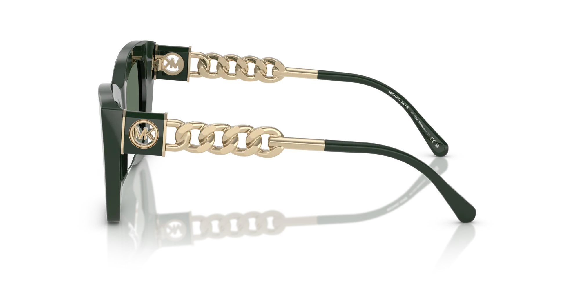 Michael Kors MK2205 MONTECITO 40063H Occhiali da sole Acetato Verde Verde Cat Eye Normale - immagine 4