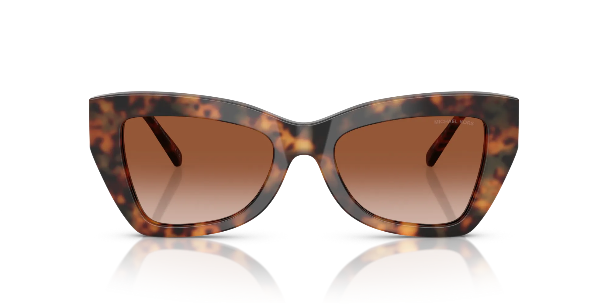 Michael Kors MK2205 MONTECITO 39043B Occhiali da sole Acetato Tartaruga Marrone Cat Eye Normale Sfumato - immagine 3