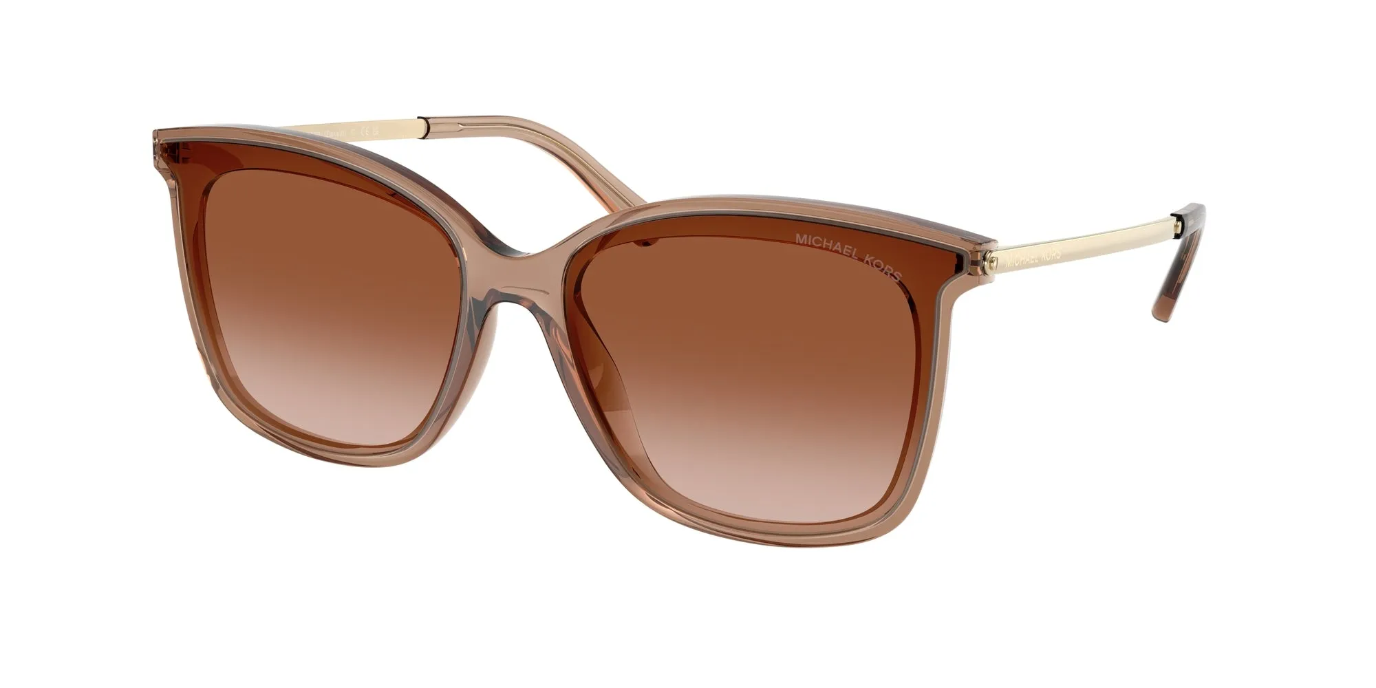 Michael Kors MK2079U ZERMATT 39383B Occhiali da sole Iniettato Marrone Marrone Squadrata Normale Sfumato - immagine 1