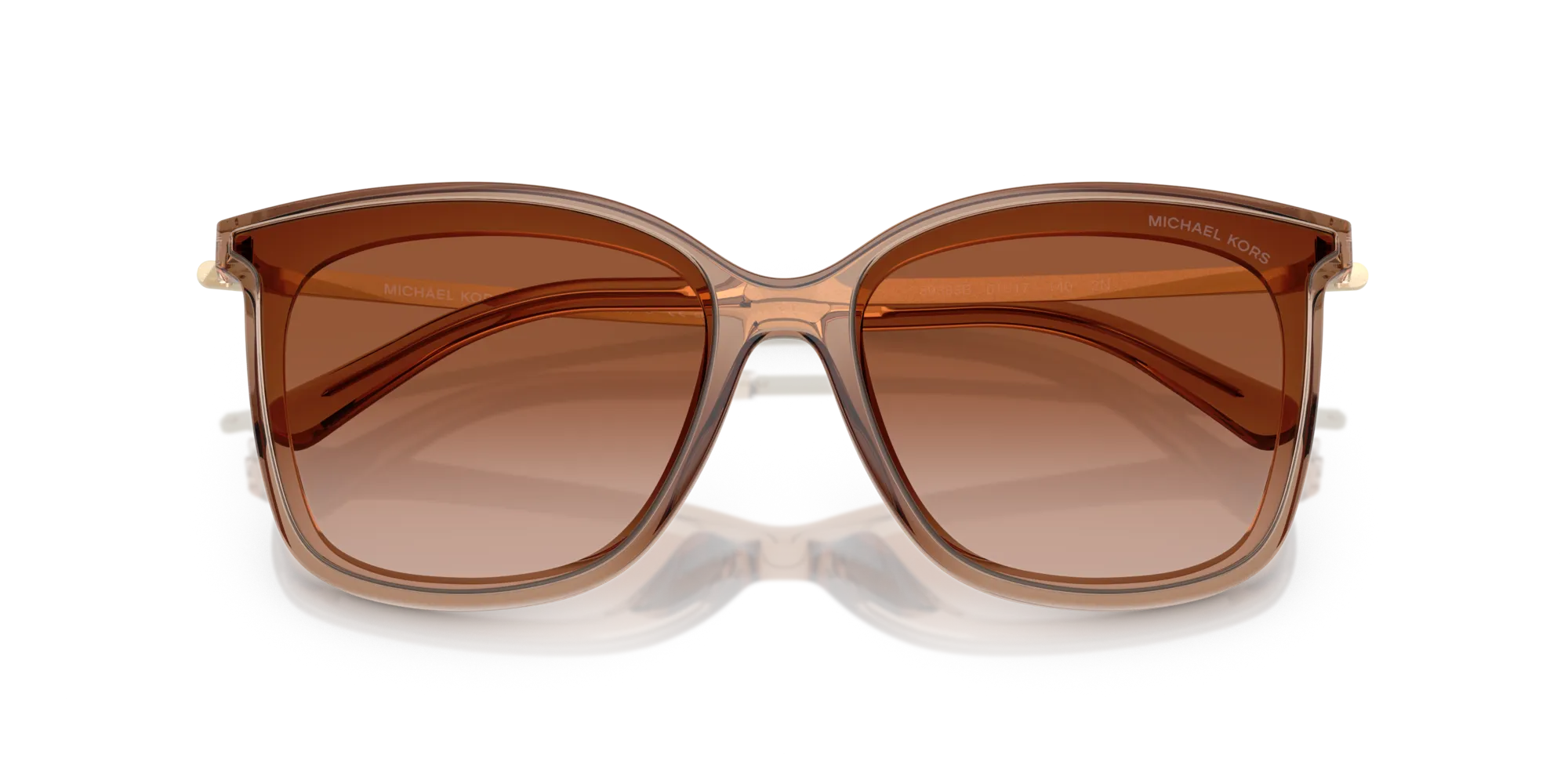 Michael Kors MK2079U ZERMATT 39383B Occhiali da sole Iniettato Marrone Marrone Squadrata Normale Sfumato - immagine 2