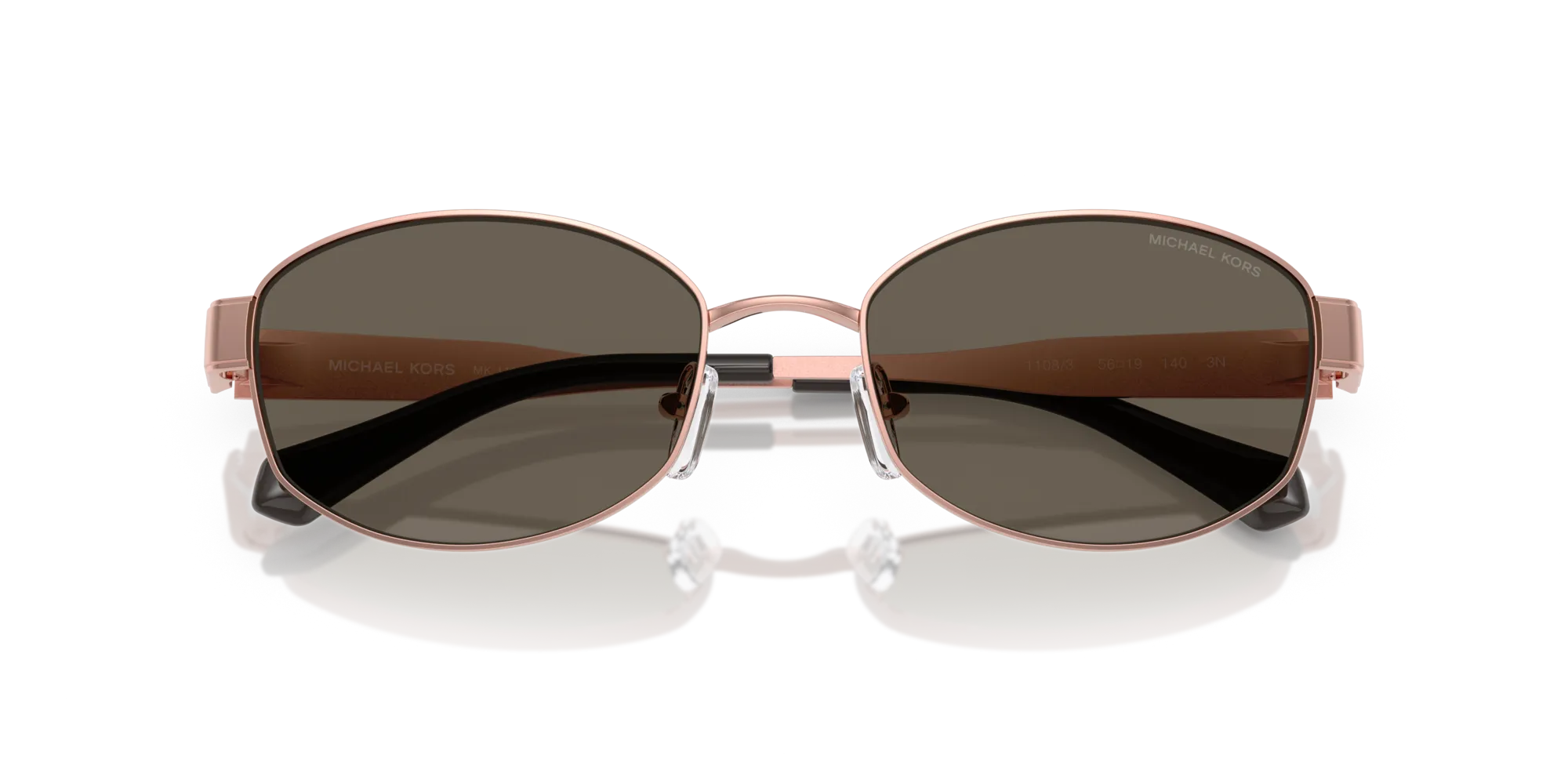 Michael Kors MK1161 MONTE CARLO 1108/3 Occhiali da sole Metallo Oro Rotonda Normale - immagine 2