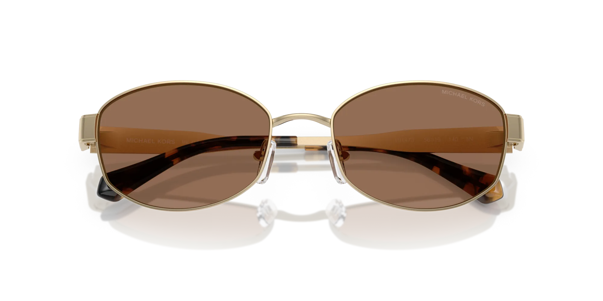 Michael Kors MK1161 MONTE CARLO 101473 Occhiali da sole Metallo Oro Marrone Rotonda Normale - immagine 2