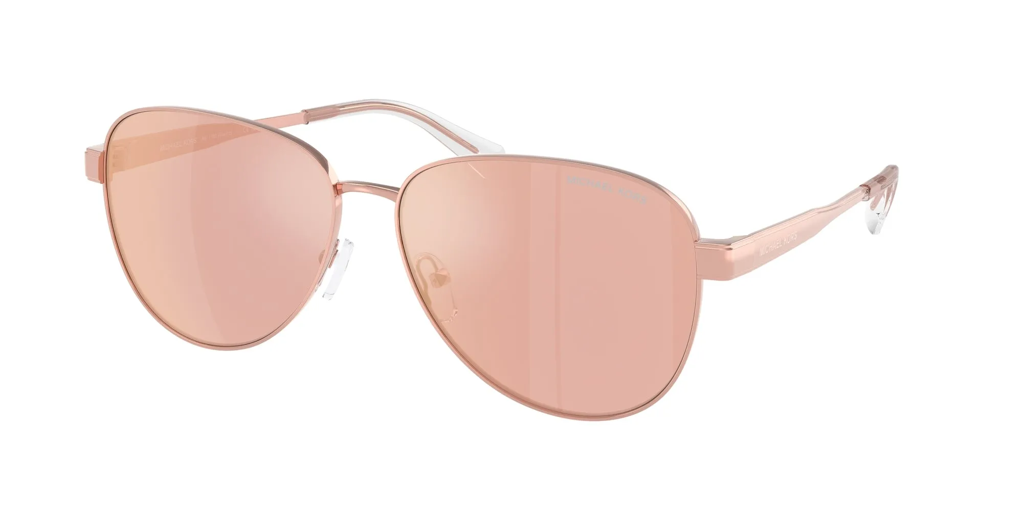 Michael Kors MK1160 BIARRITZ 11086X Occhiali da sole Metallo Oro Oro Pilot Specchiate - immagine 1