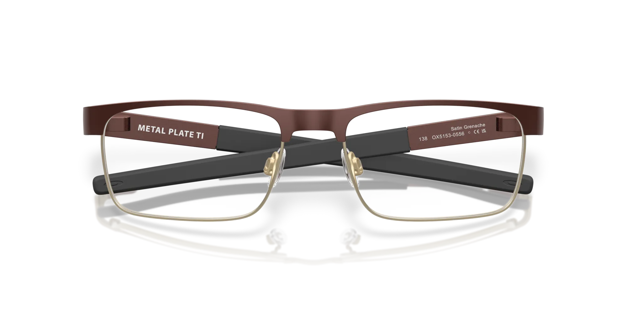 Oakley OX5153 METAL PLATE TI 515305 Montature da vista Titanio Rosso Trasparente Squadrata Normale - immagine 2