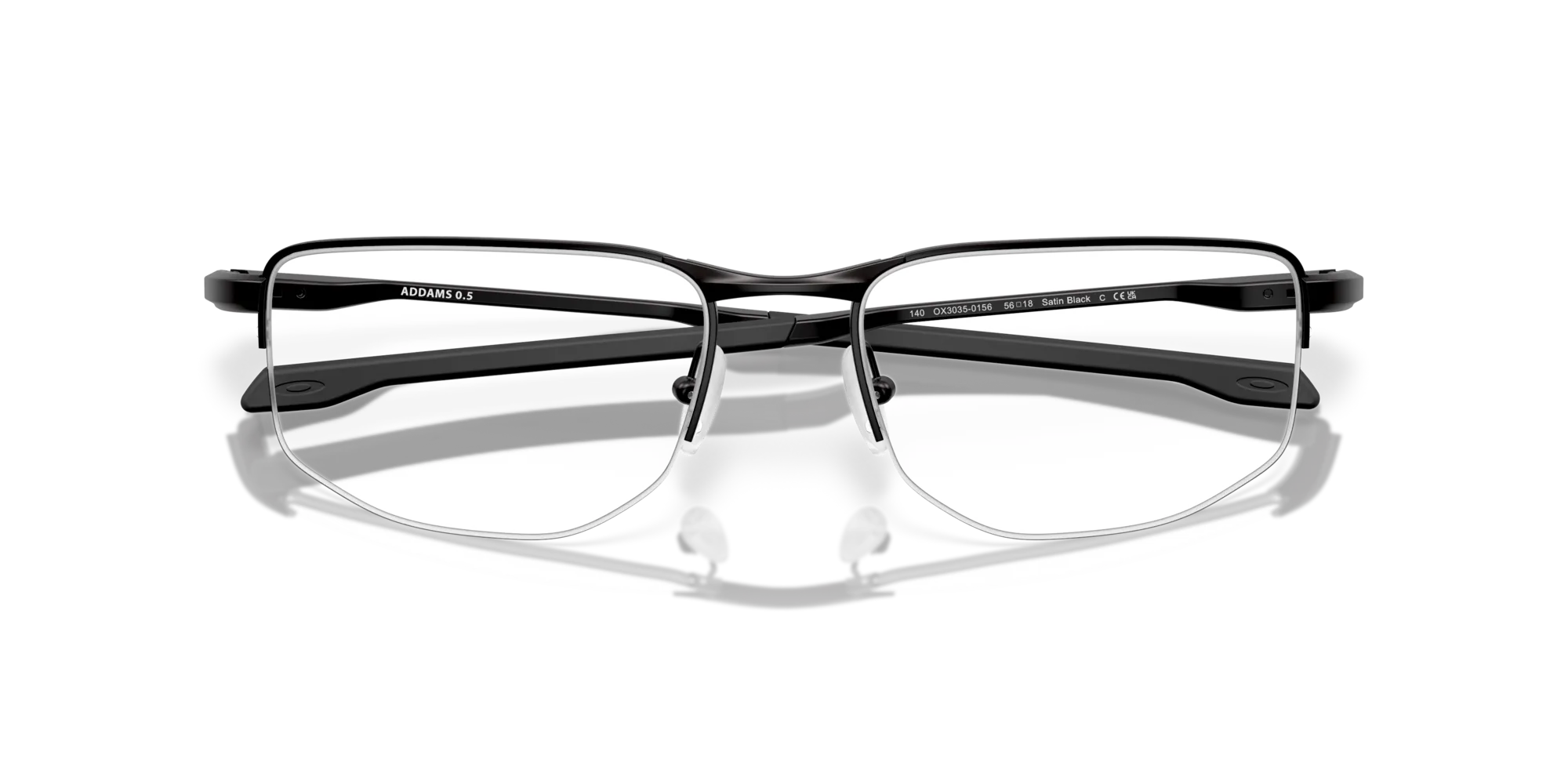 Oakley OX3035 ADDAMS 0.5 303501 Montature da vista Metallo Nero Squadrata Normale - immagine 2